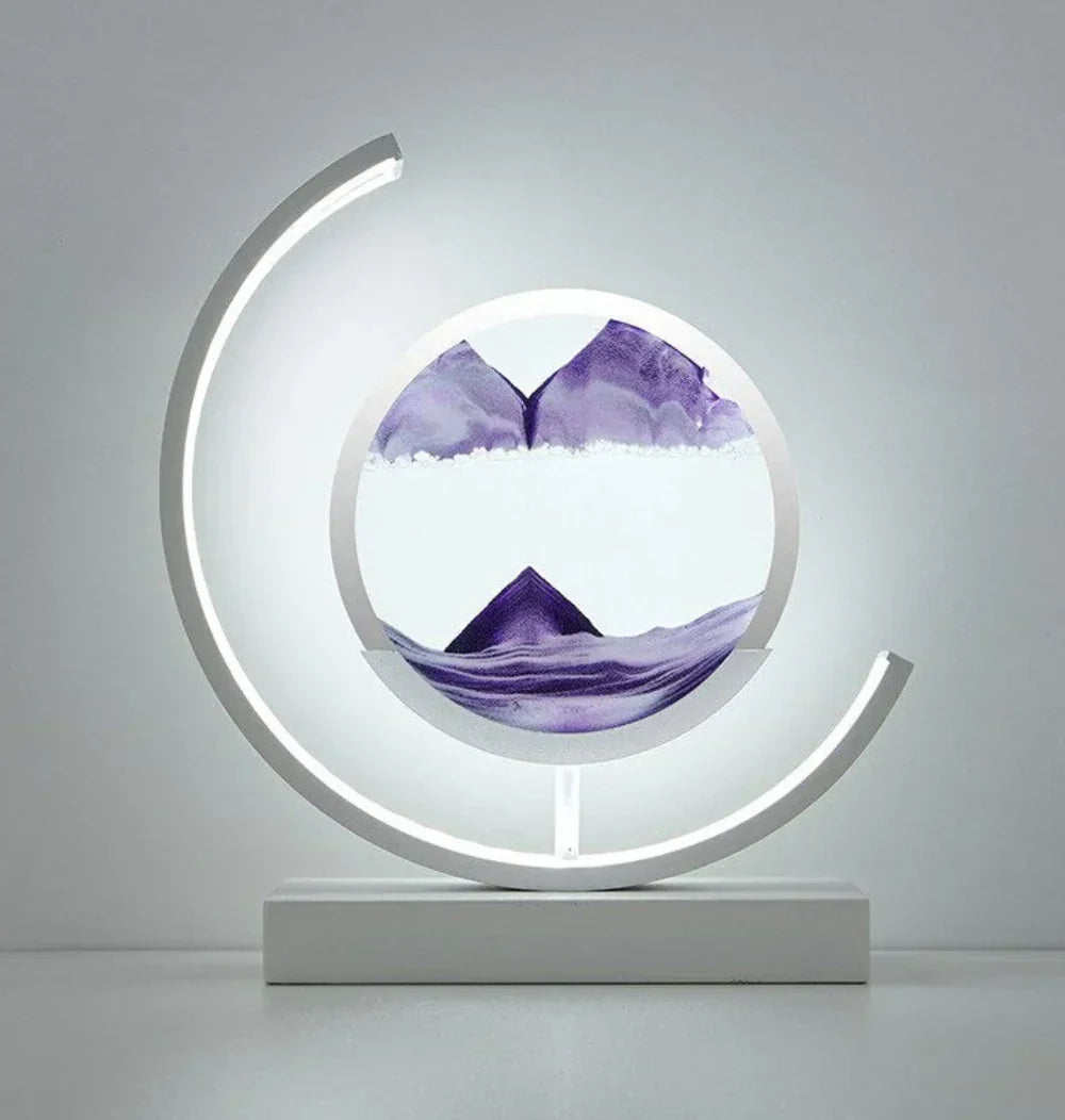Serenova Elegant Sand Landscape Table Lamp