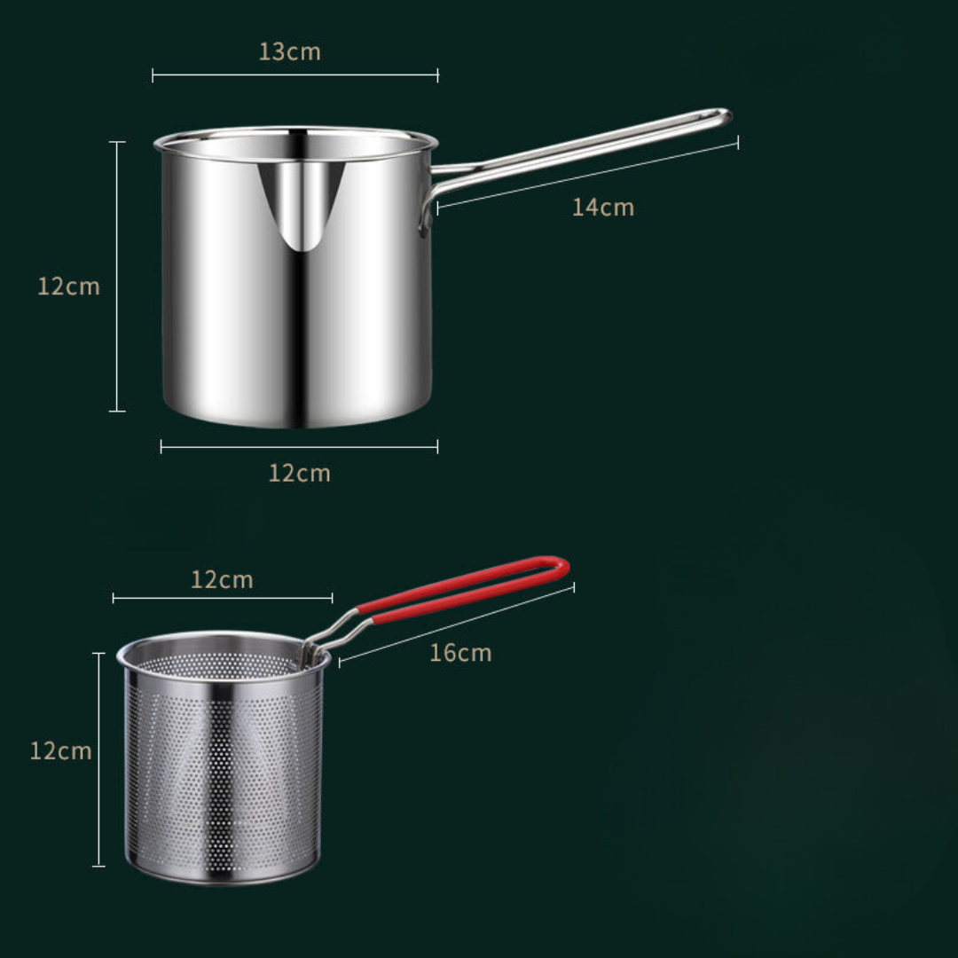 CrispMaster - Compact Deep Fryer Pot