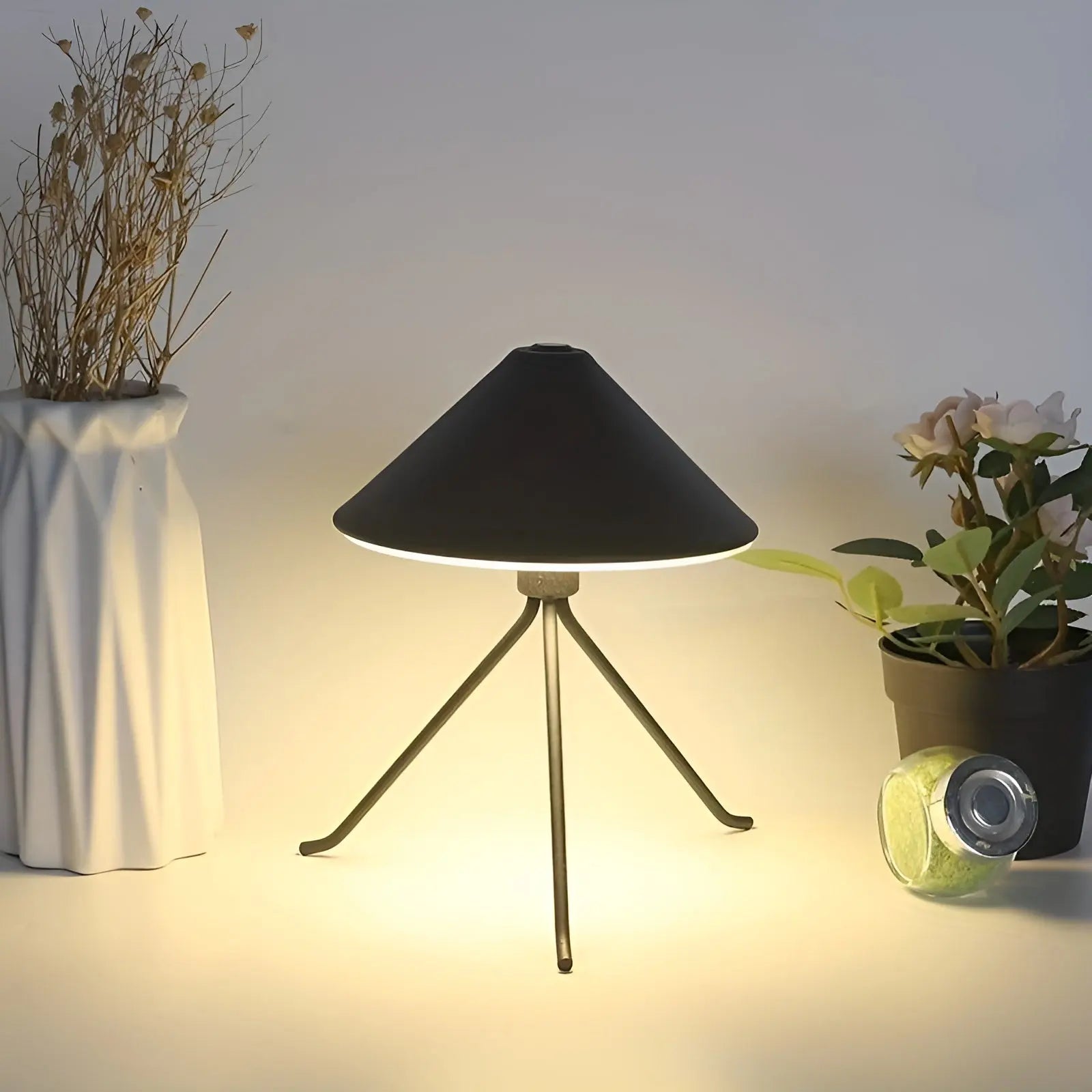 Rechargeable USB Table Lamp - Chic Metal LED Light