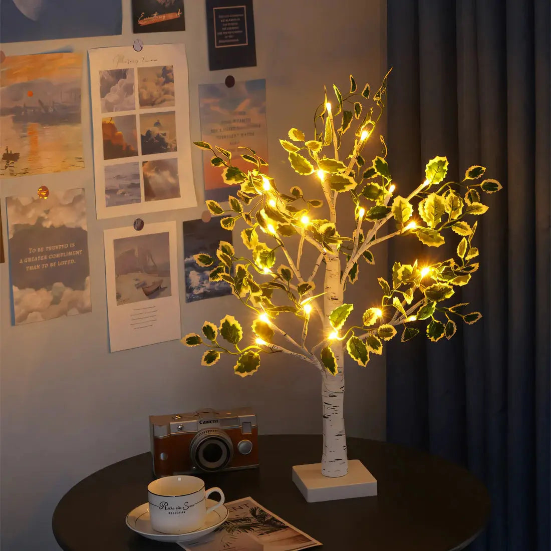 Glowing Tree Table Lamp - Warm LED Decor Light