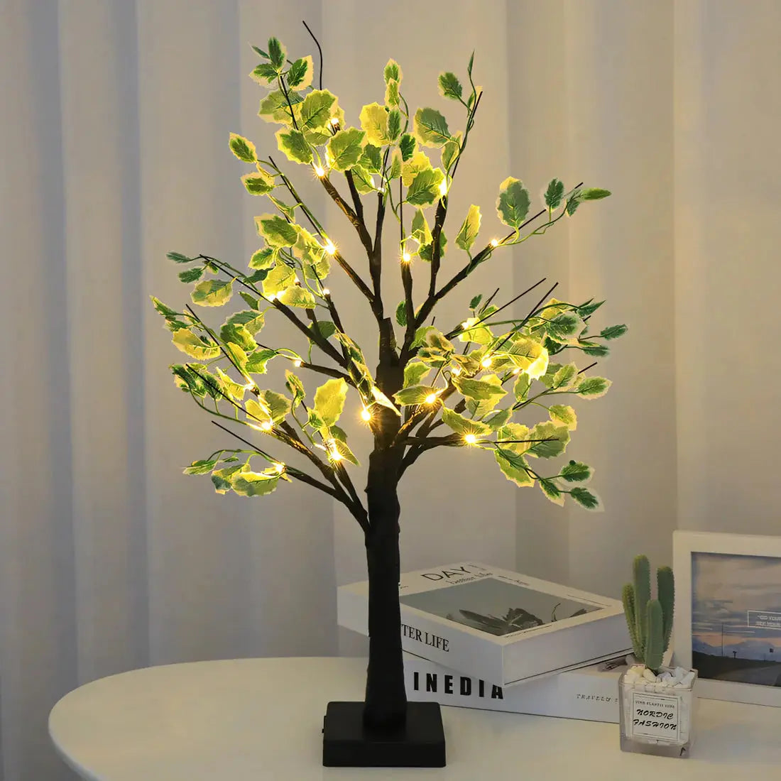 Glowing Tree Table Lamp - Warm LED Decor Light