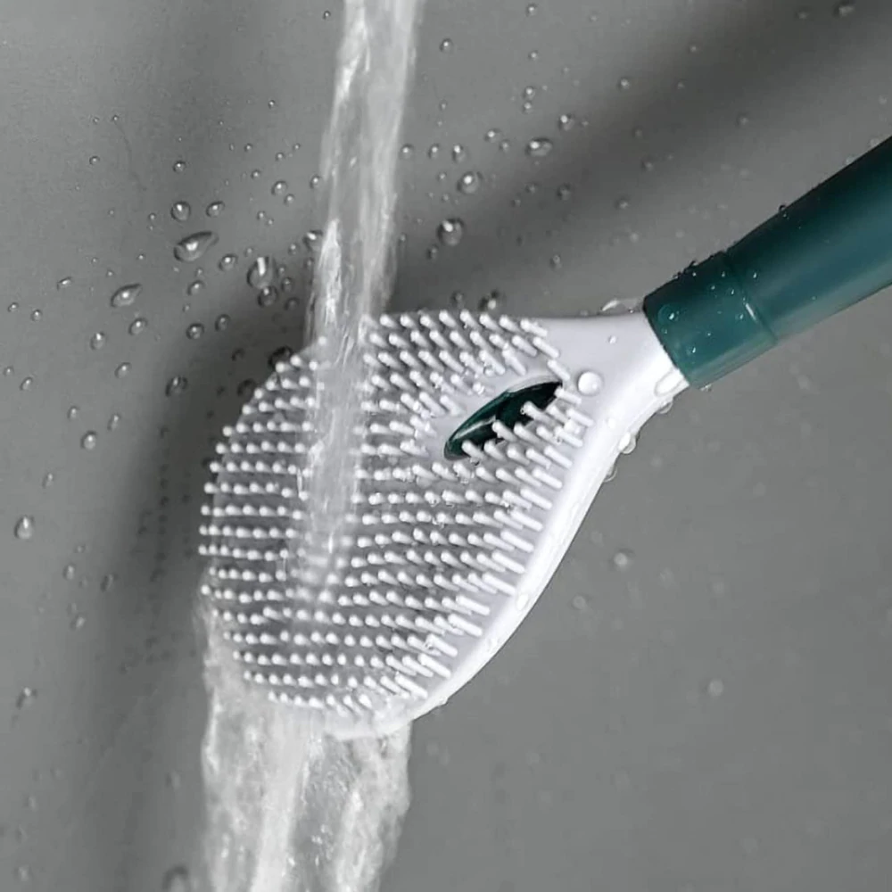 BristleFlex | Flexible Toilet Brush with Integrated Cleaning Dispenser for Effortless Deep Cleaning 3