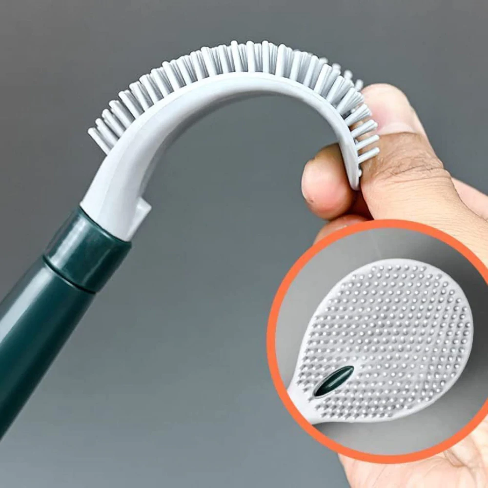 BristleFlex | Flexible Toilet Brush with Integrated Cleaning Dispenser for Effortless Deep Cleaning 6