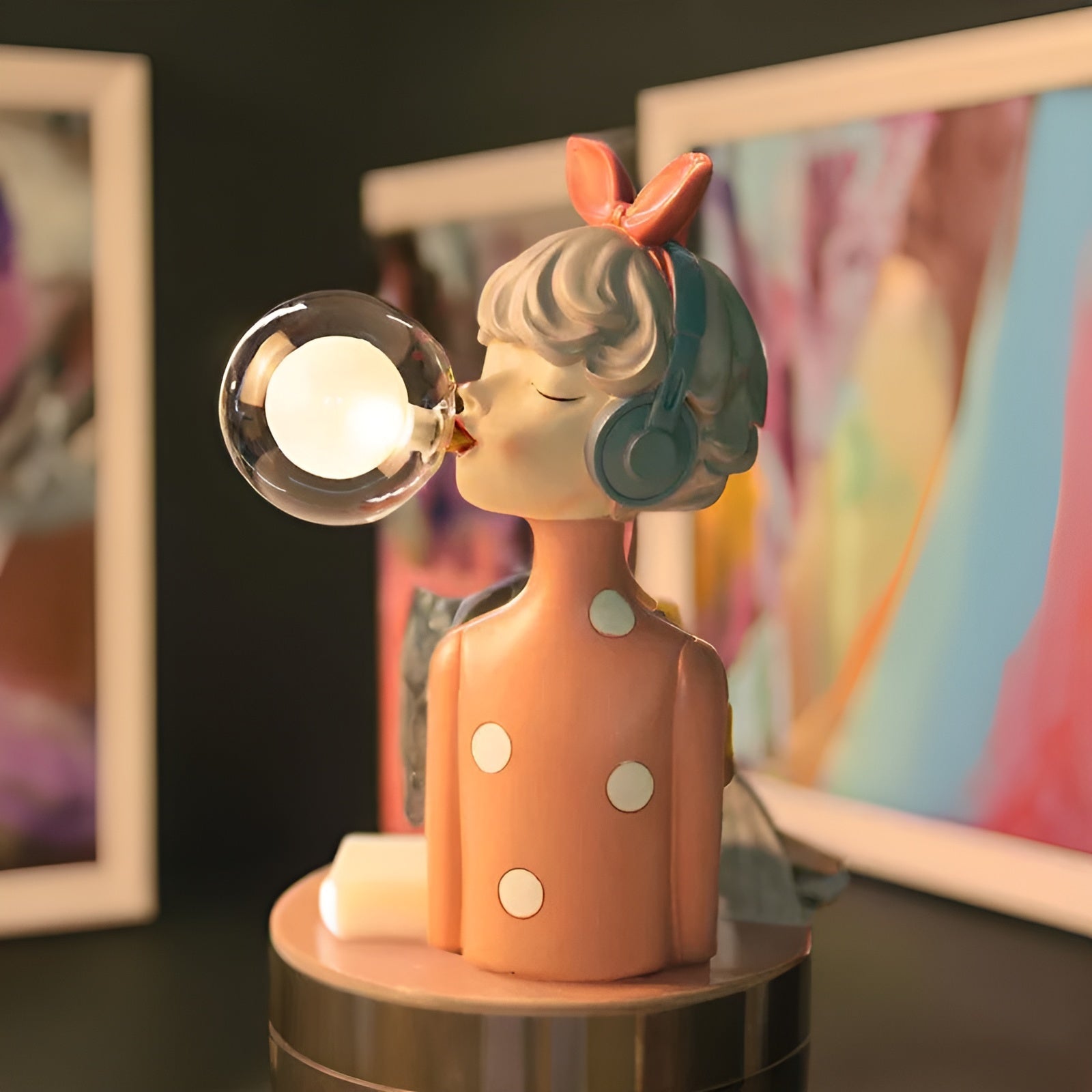 BubbleGlam | Decorative Lamp with Adjustable Brightness | Unique Bubble Design for Elegant Interiors 4