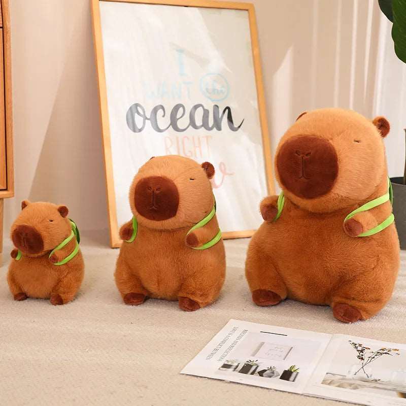 TurtleBuddy - Capybara Plush with Backpack