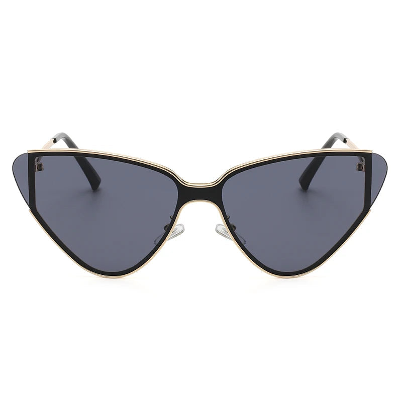 Cat-Eye Panthera Sunglasses - Stylish Metal Frames with Anti-Glare UV Protective Lenses 4