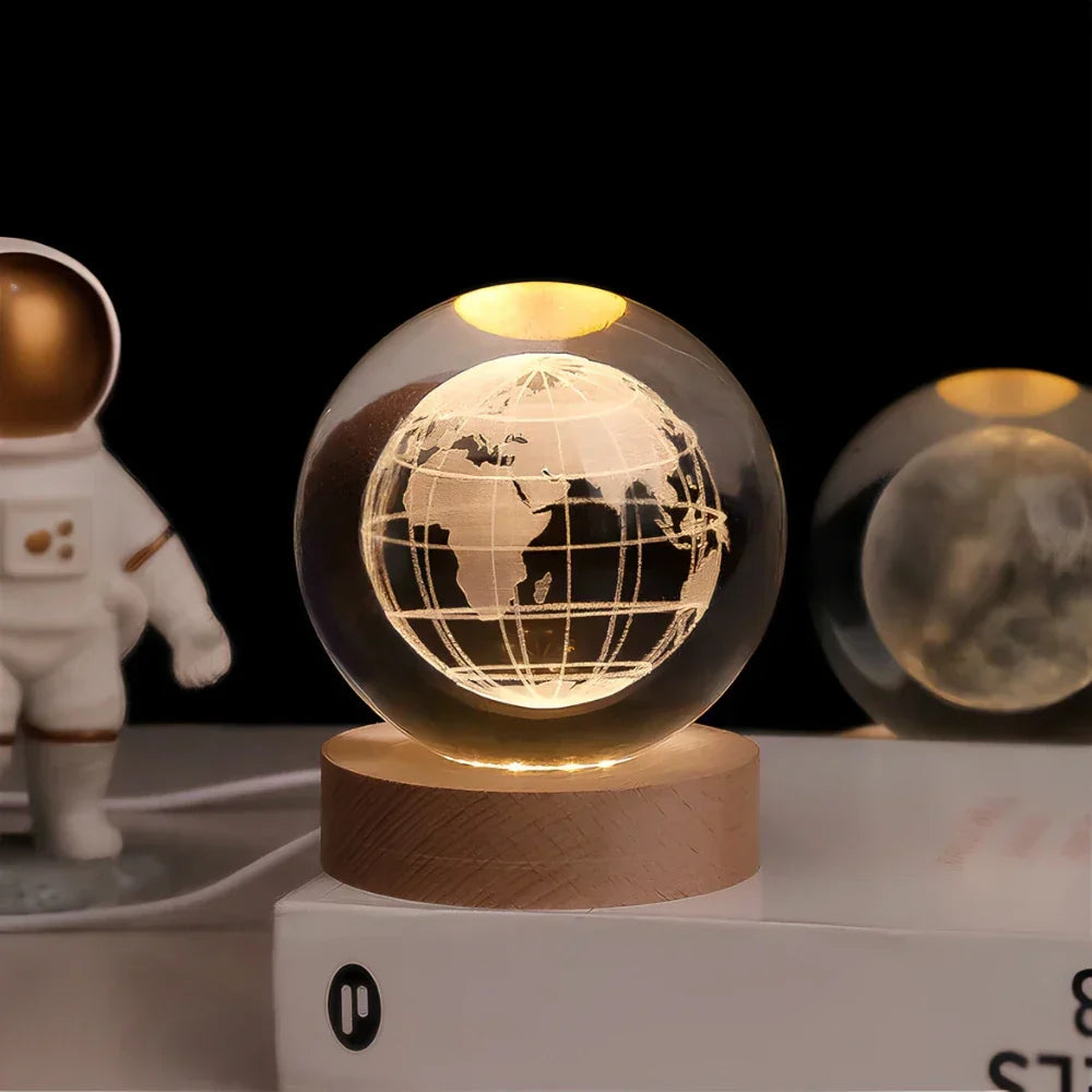 CelestiaSphere | Enchanting 3D Engraved Crystal Decorative Lamp 10