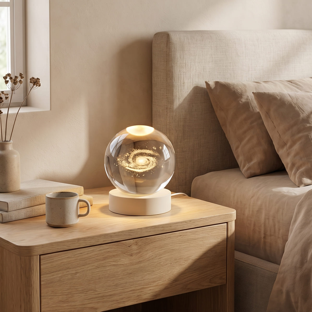 CelestiaSphere | Enchanting 3D Engraved Crystal Decorative Lamp 2