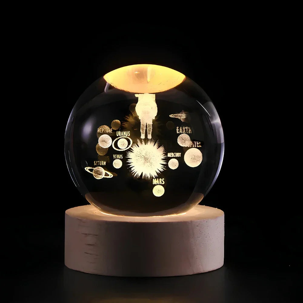 CelestiaSphere | Enchanting 3D Engraved Crystal Decorative Lamp 8