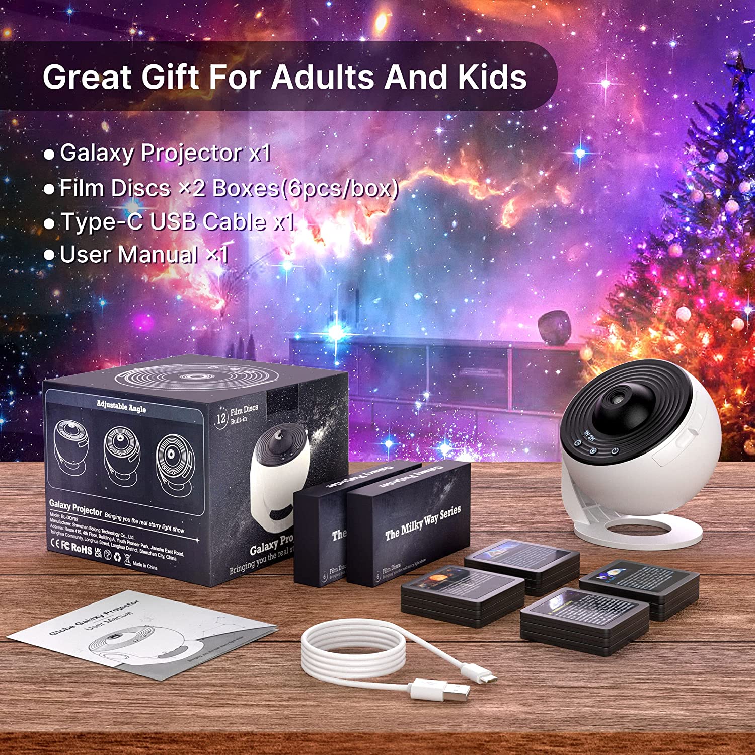 CelestialGlow | Mesmerizing 13-in-1 Star Projector Night Light 5
