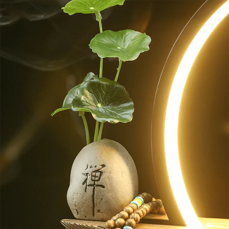 Ceramic Incense Holder with Elegant Deer Design & Soothing Light for Tranquil Home Decor 3