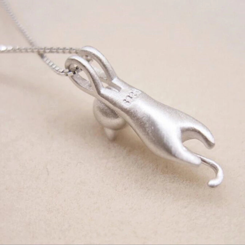 Mia - Sterling Silver Kitty Necklace for Women
