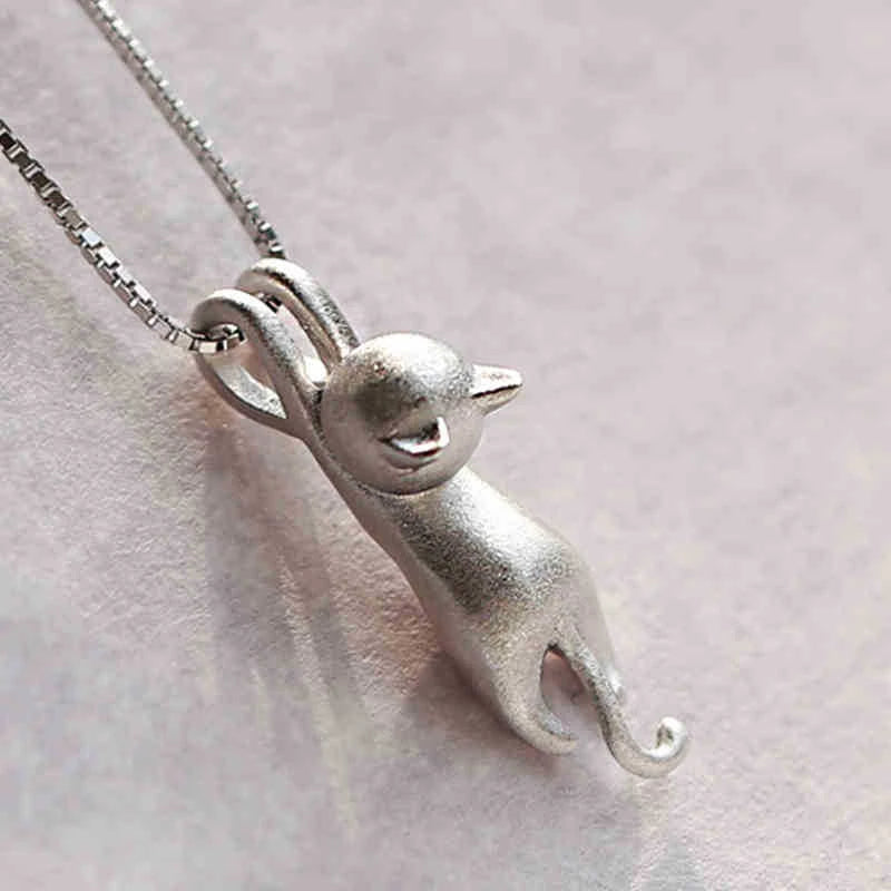 Mia - Sterling Silver Kitty Necklace for Women