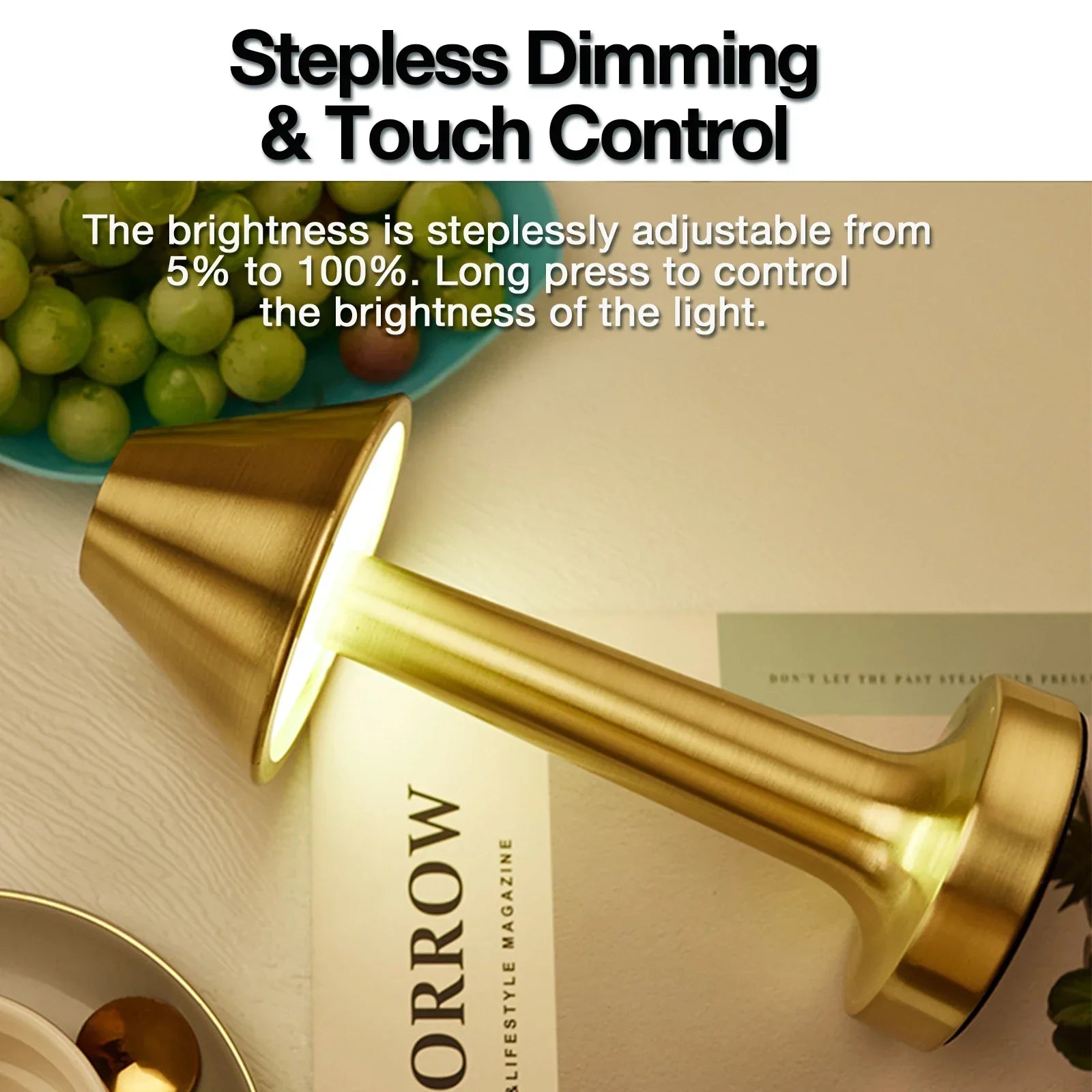 Minima Desk Lamp - Wireless Touch-Control LED Lamp