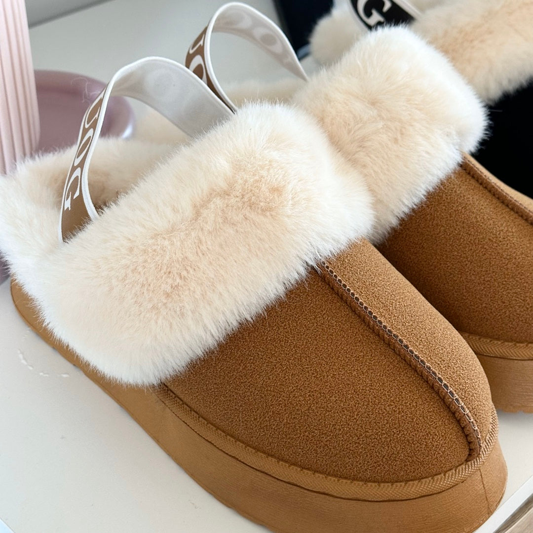 Cozy Plush Fur-Lined Slippers - Comfortable Slip-On Footwear for Autumn and Winter 7