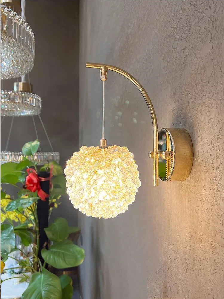Crystal Wall Lamp - Elegant Sconce for Bright Rooms