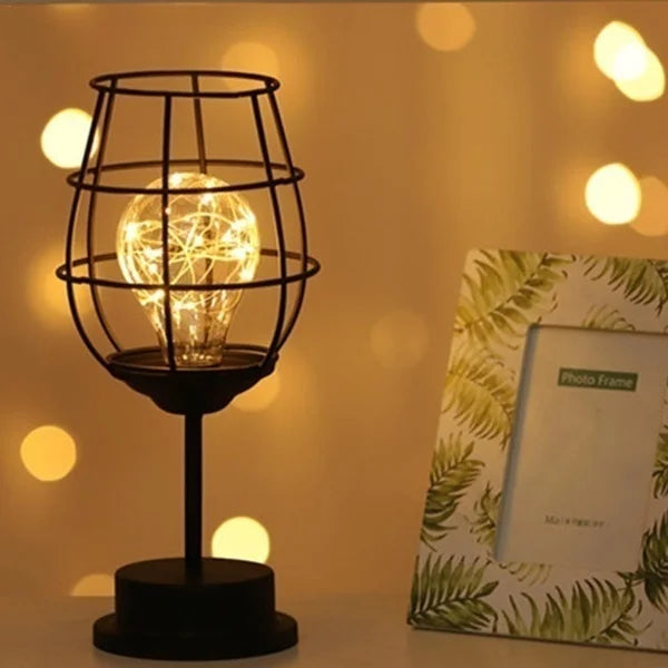 Retro Hollow Minimalist Table Lamp