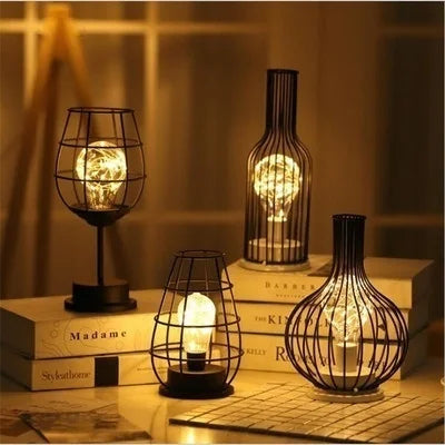 Retro Hollow Minimalist Table Lamp