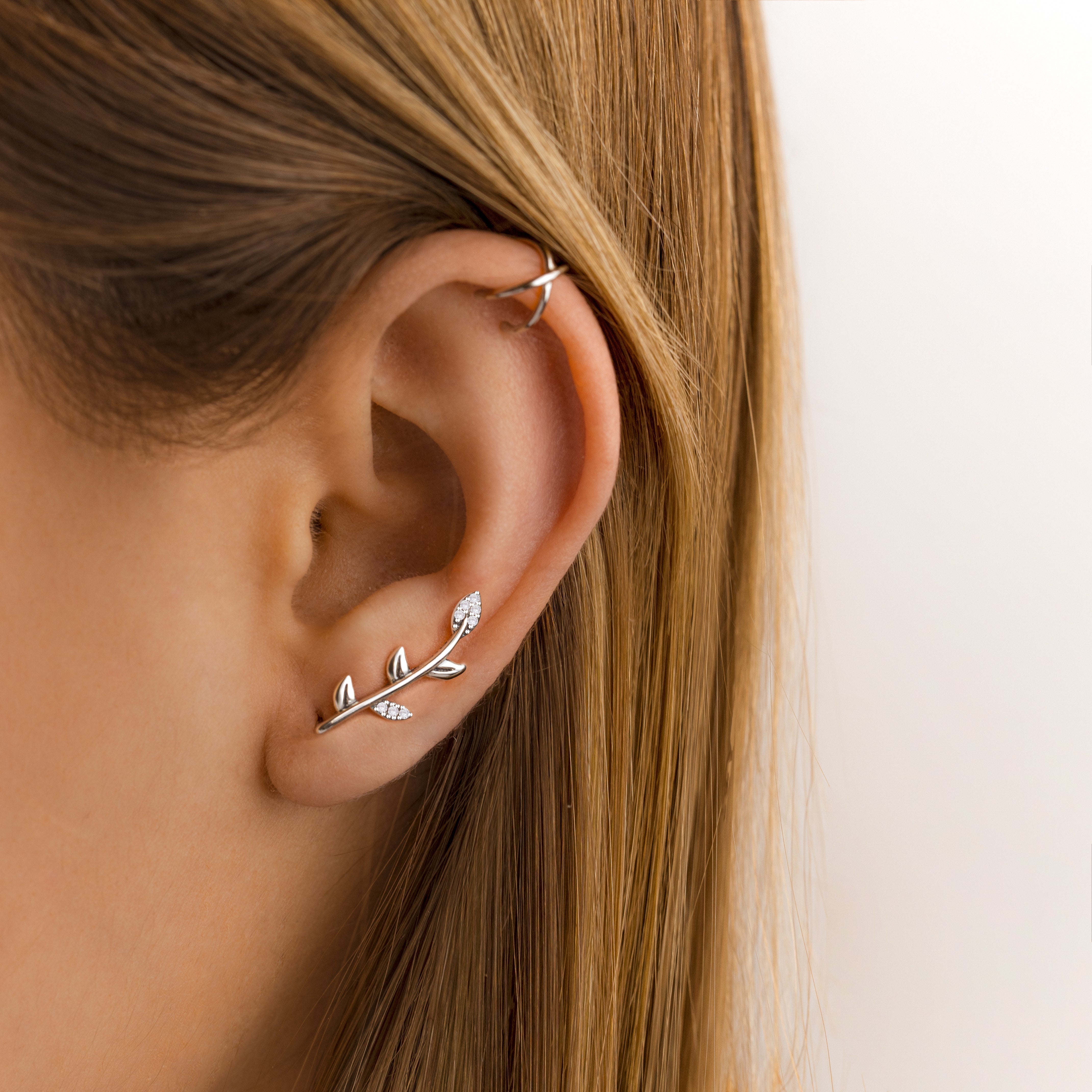 Nova - U-Shaped Ear Climber Clips