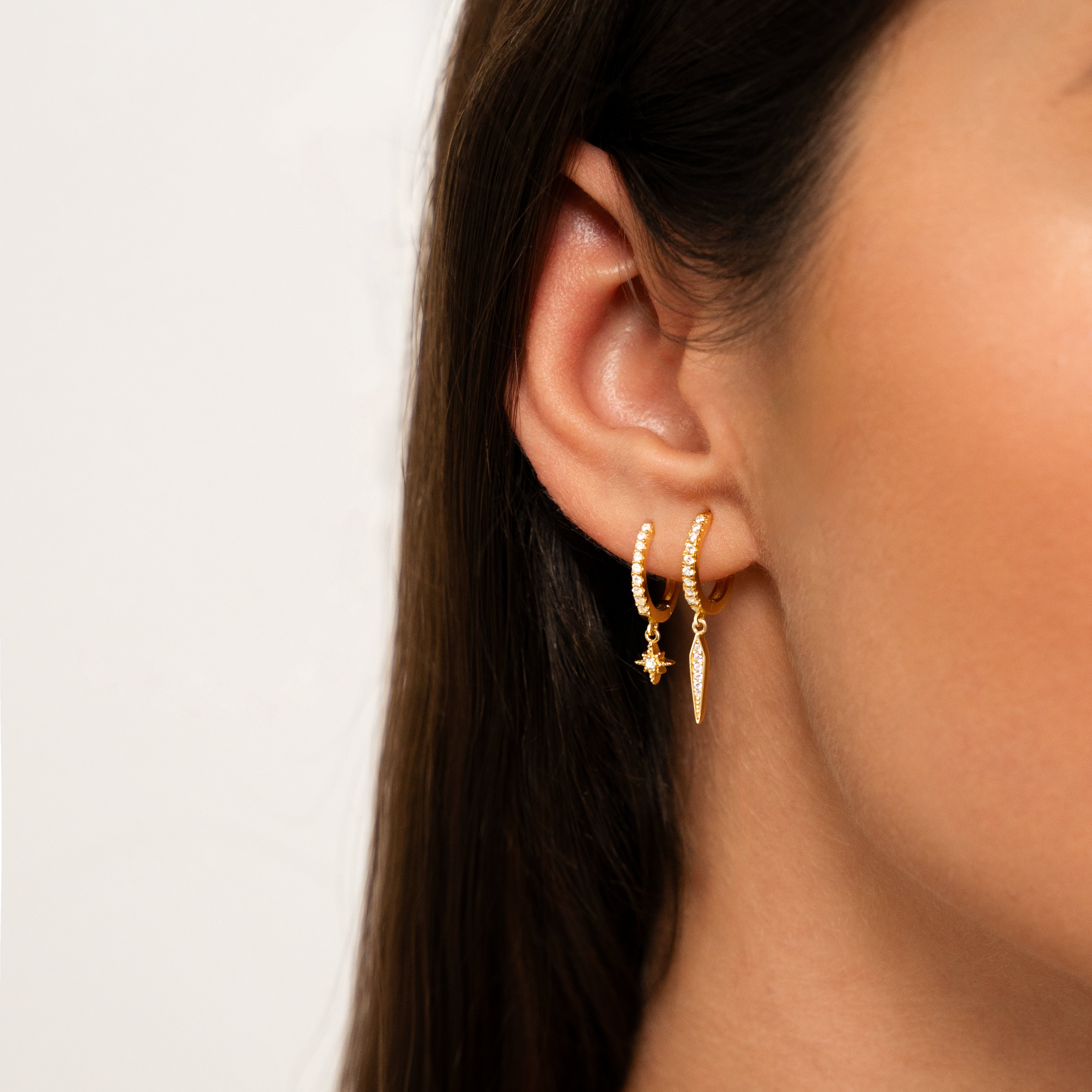 Celestia - Star Galaxy Hoop Earrings for Women
