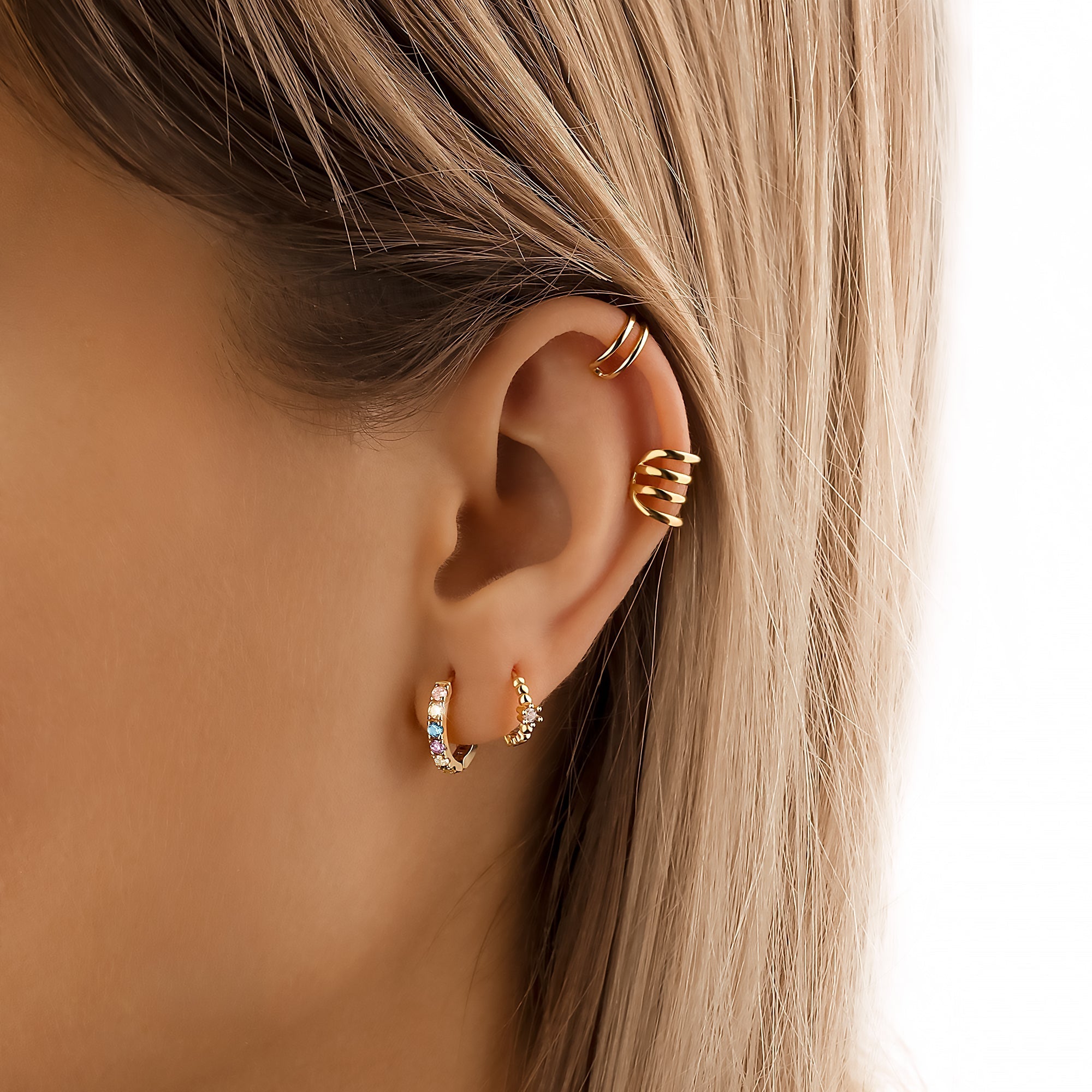 Aureline - Rainbow Zirconia Earrings for Women