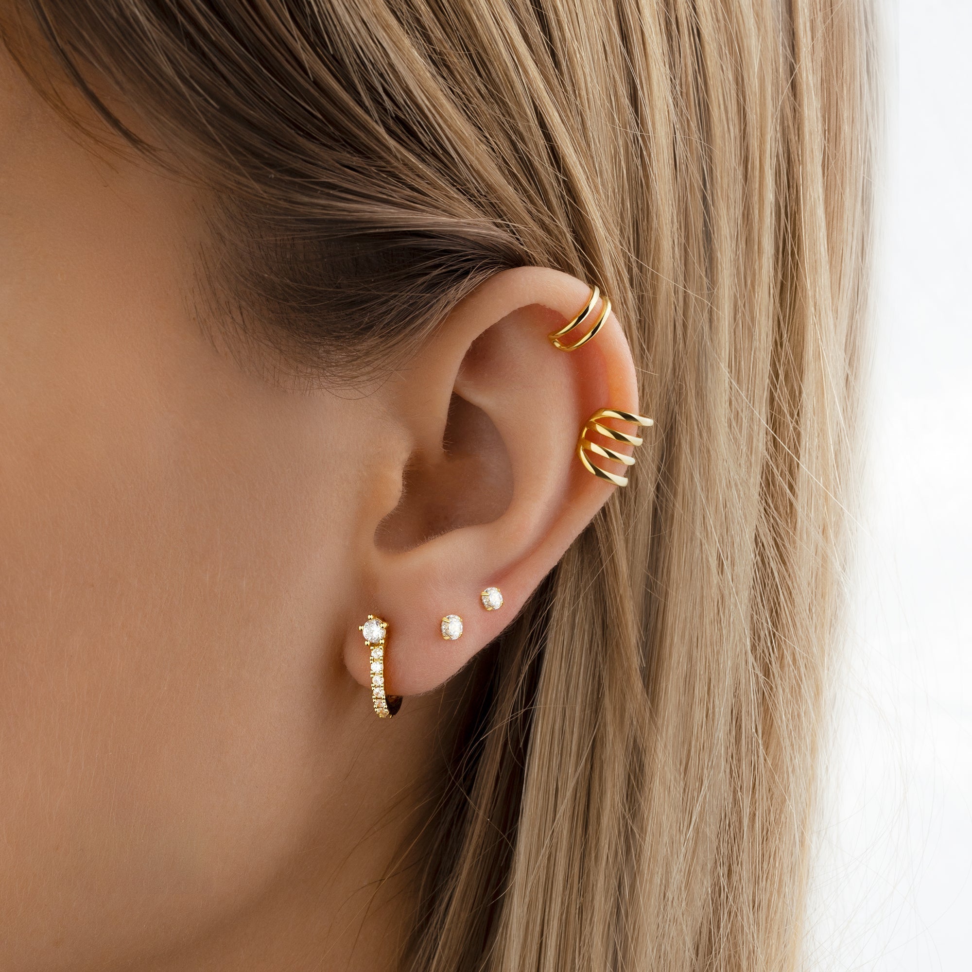 Livia - Sparkling Hoop Earrings for Women