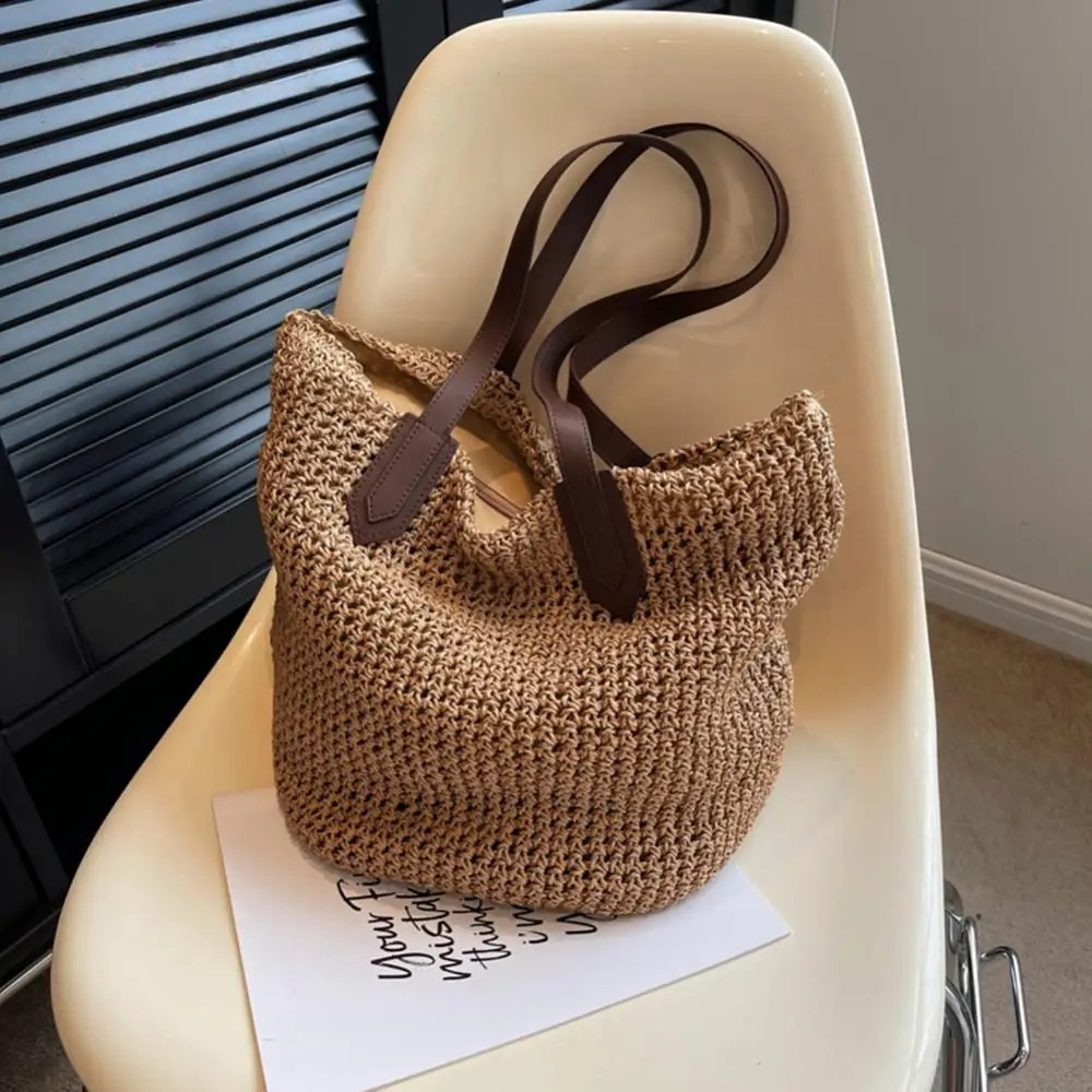 SunWeave Bag - Woven Bohemian Straw Shoulder Bag