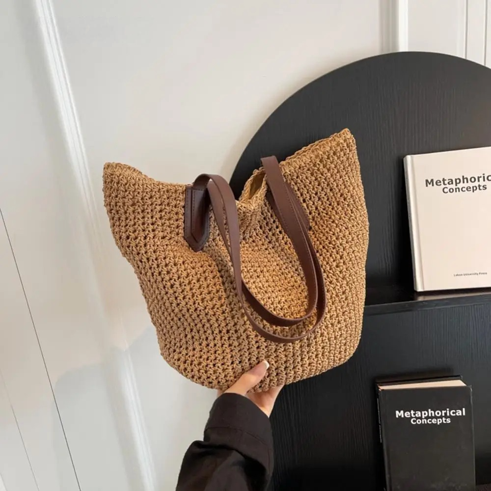 SunWeave Bag - Woven Bohemian Straw Shoulder Bag