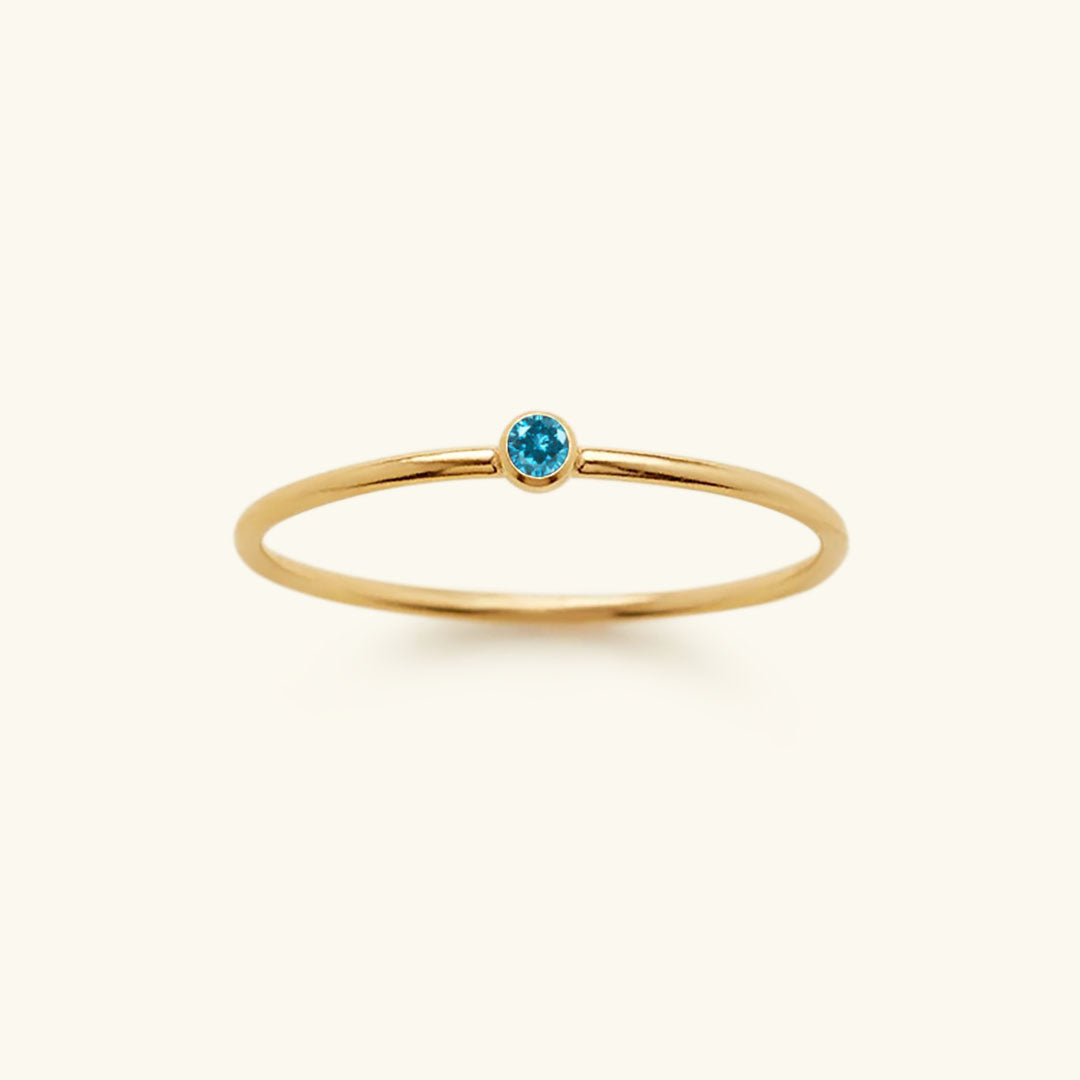 Celestia - Birthstone Ring with Celestial Elegance for Women