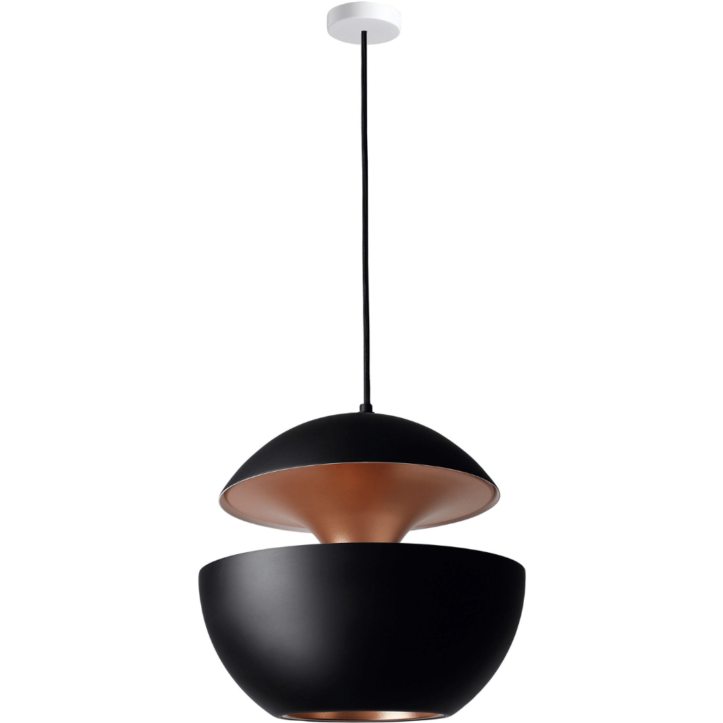 GoldGlow Pendant - Gold-Lined Dining Ceiling Lamp