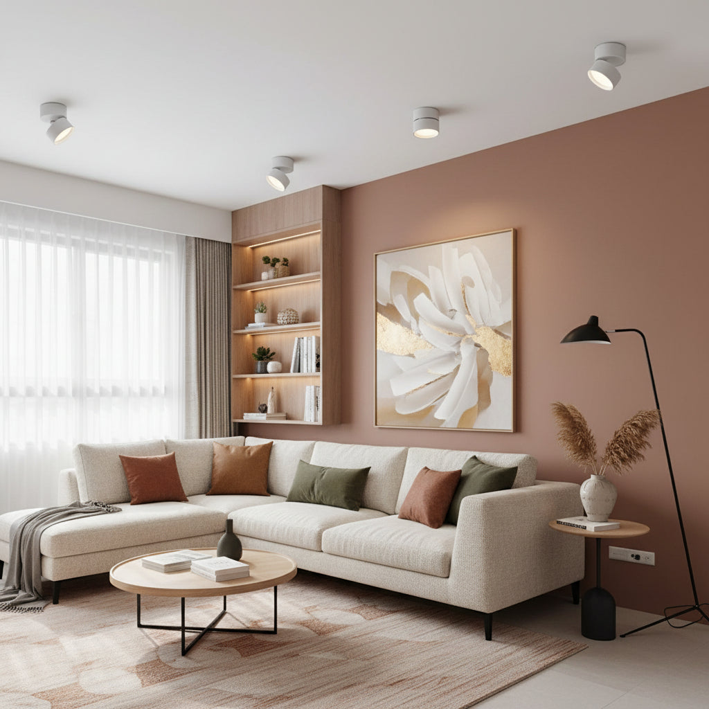 Designer Ceiling Light | Adjustable Aluminum Fixture with Warm White LED | Modern Illumination for Elegant Ambiance 3