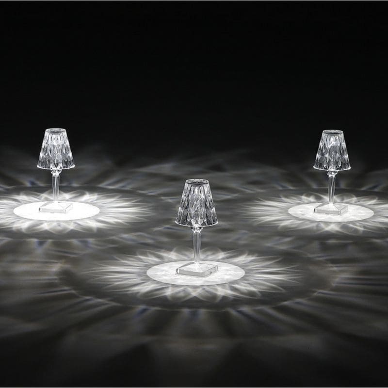 LuxeGlow Elegant Crystal Table Lamp