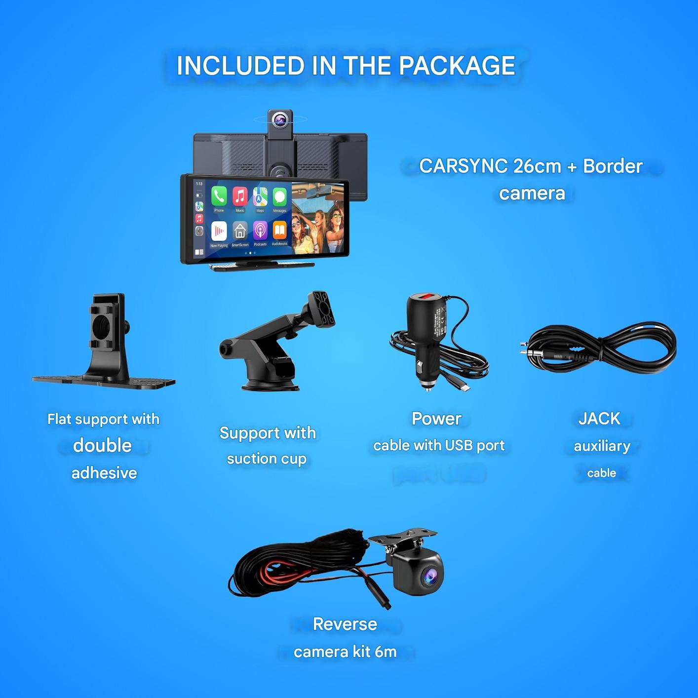 DriveOne | Apple CarPlay Screen with 4K Dashcam & Waterproof Camera | Universal Smart Display for Enhanced Driving Experience 3