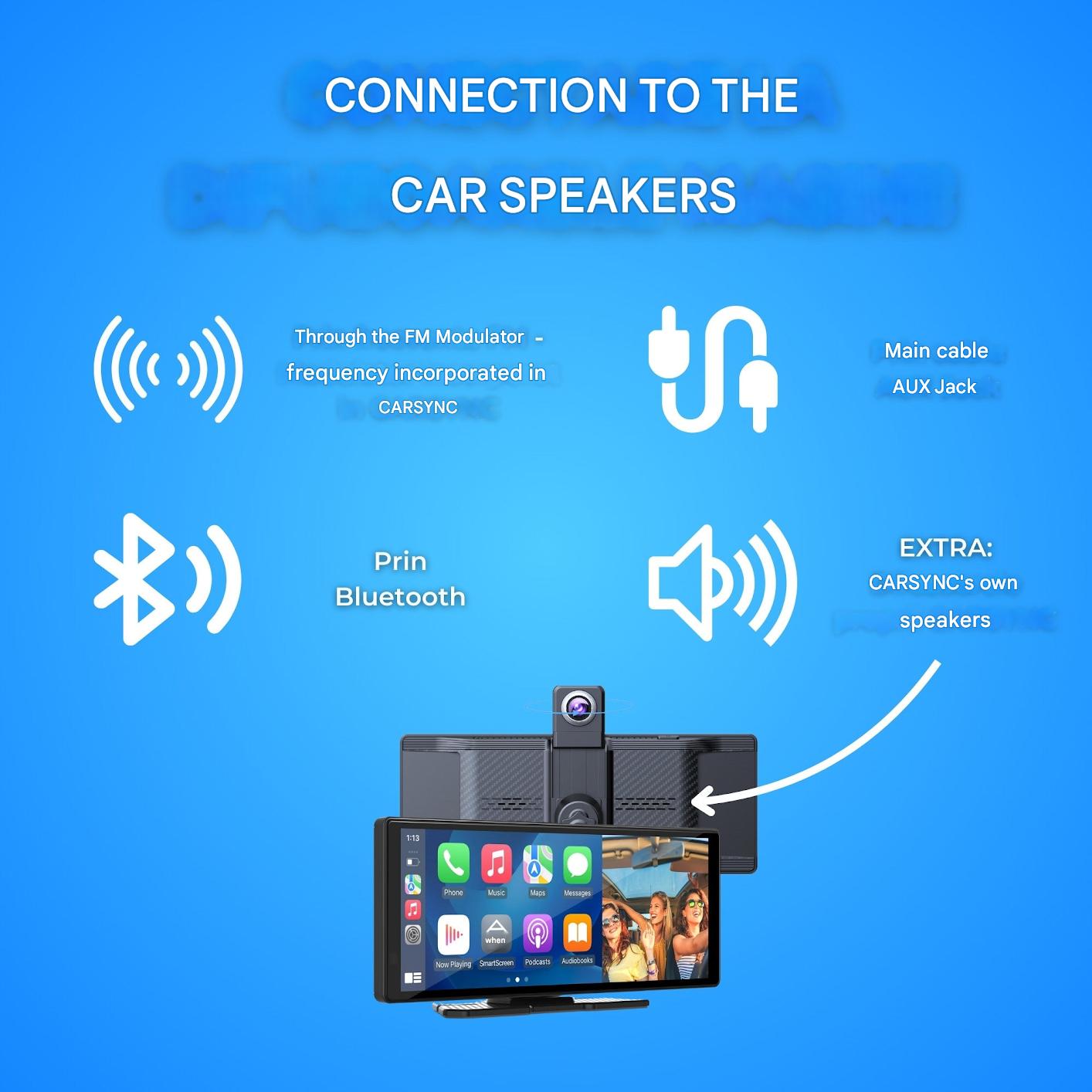 DriveOne | Apple CarPlay Screen with 4K Dashcam & Waterproof Camera | Universal Smart Display for Enhanced Driving Experience 4