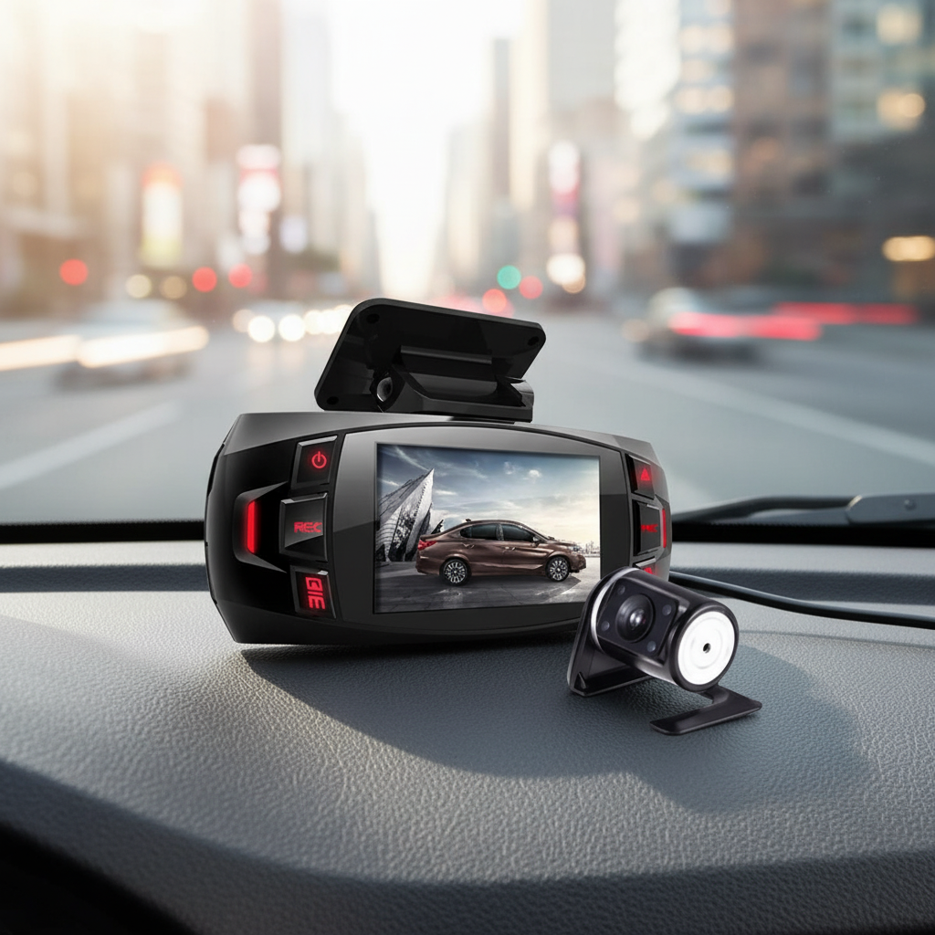 Dual Camera Dash Cam for Car with Full HD Recording | Front and Rear Protection for Safe Journeys 0