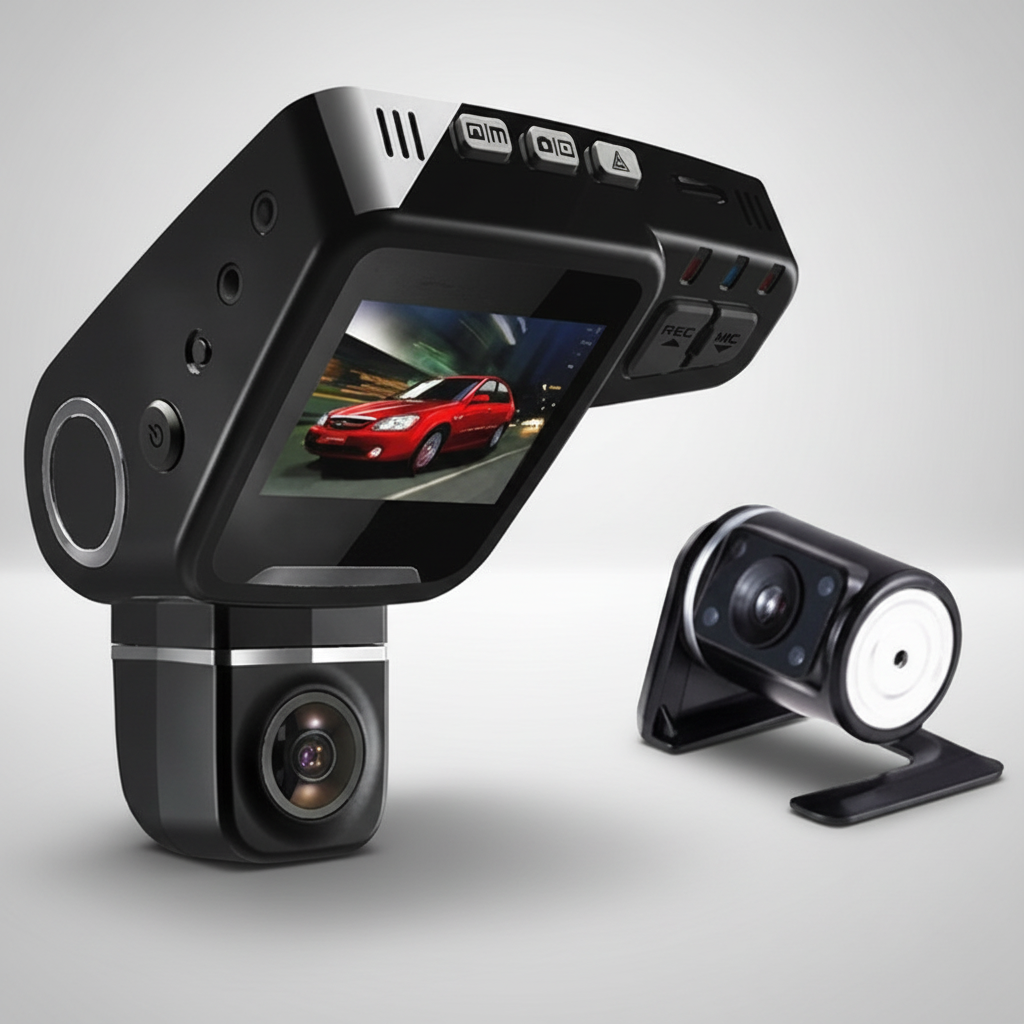 Dual Lens Dash Cam for Car with 170-Degree Wide Angle | Full HD Recording for Enhanced Road Safety 1