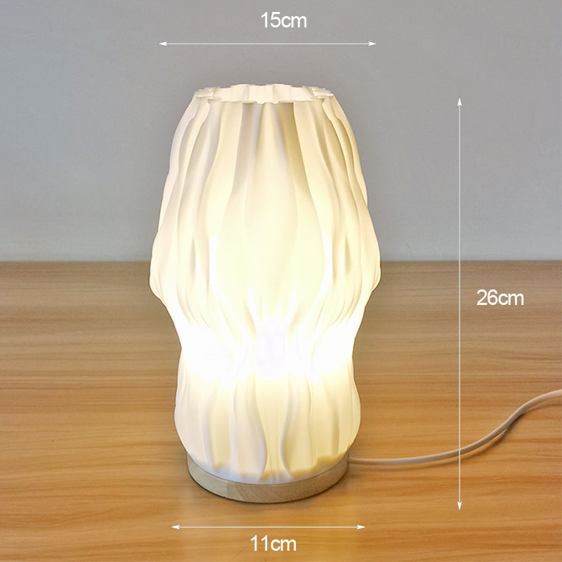 Frenchlight Table Lamp - Pleated Cream Bedside Lamp