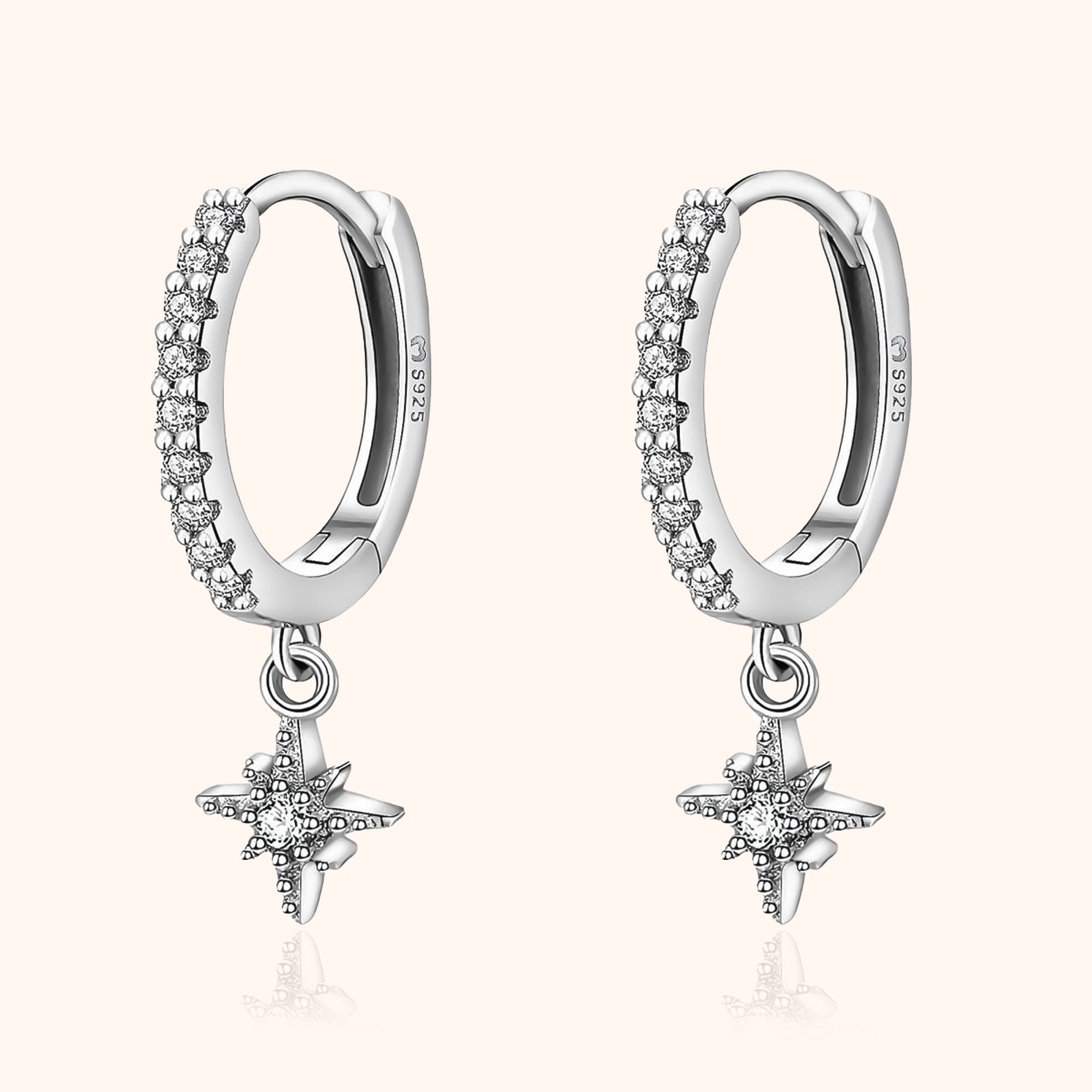 Celestia - Star Galaxy Hoop Earrings for Women