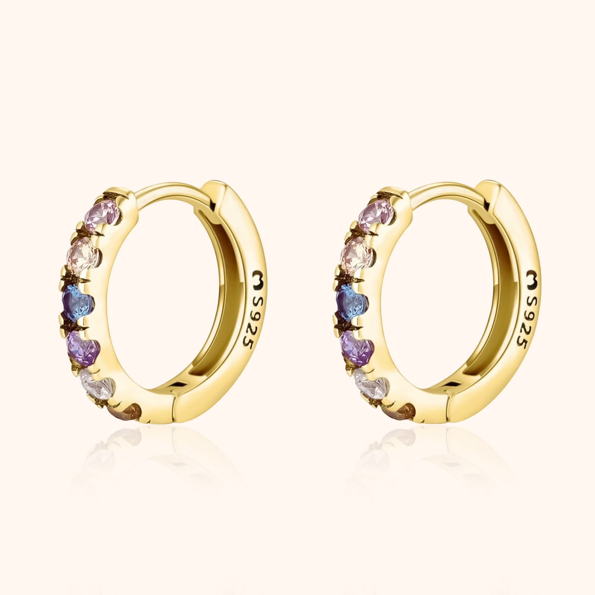 Aureline - Rainbow Zirconia Earrings for Women