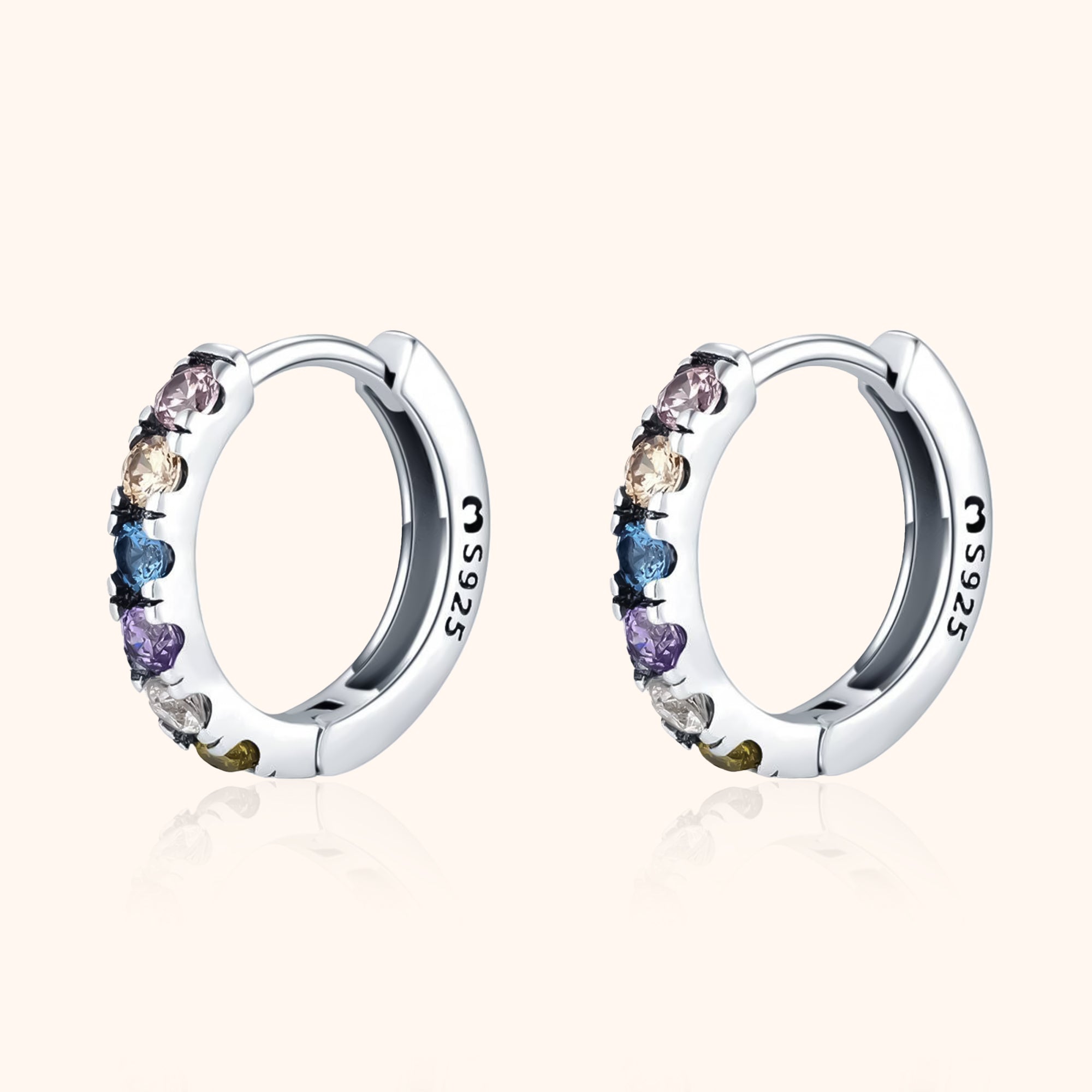 Aureline - Rainbow Zirconia Earrings for Women