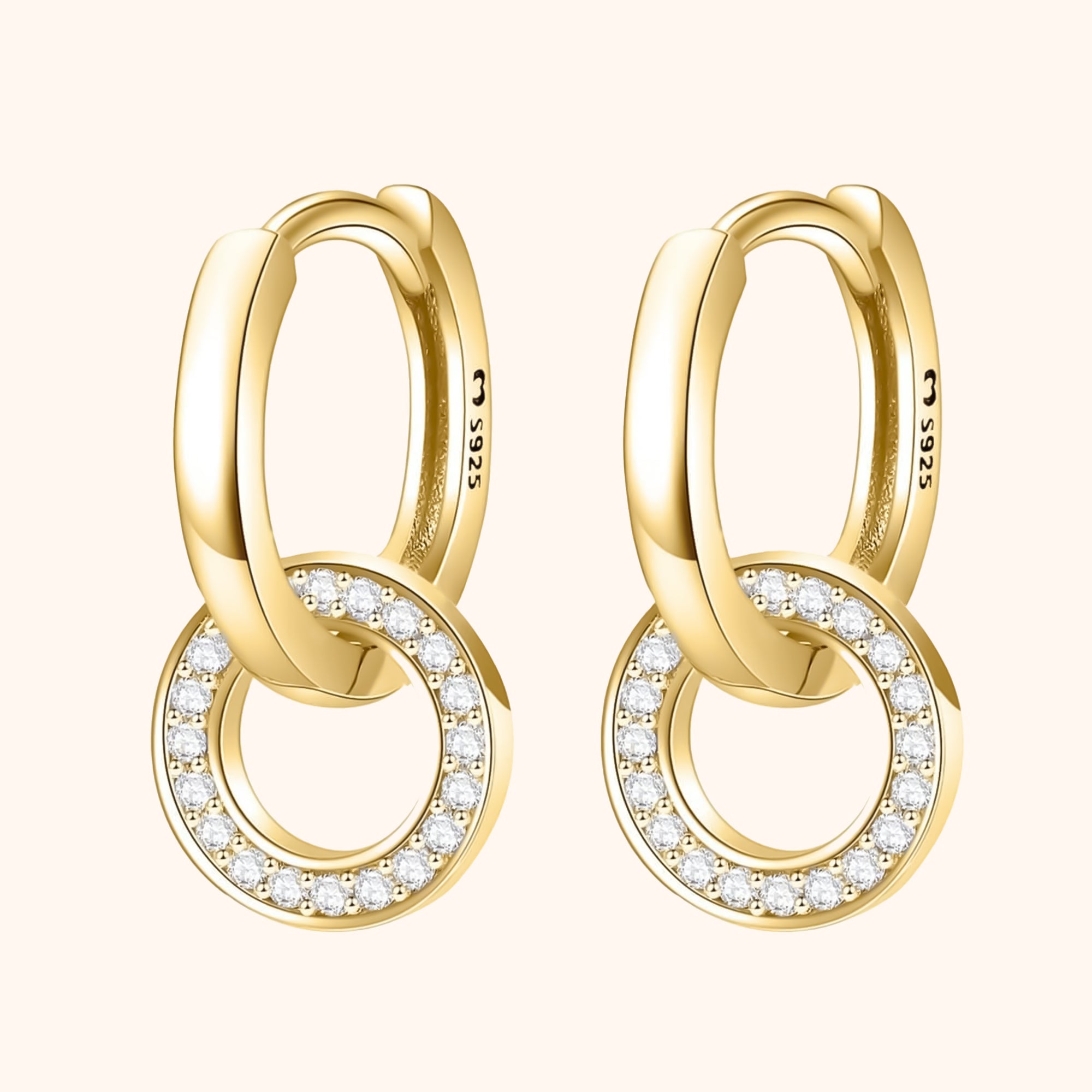 Nerida - Linked Hoop Earrings for Women