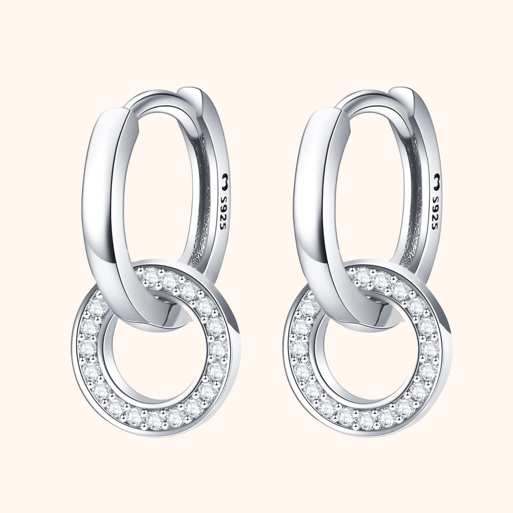 Nerida - Linked Hoop Earrings for Women