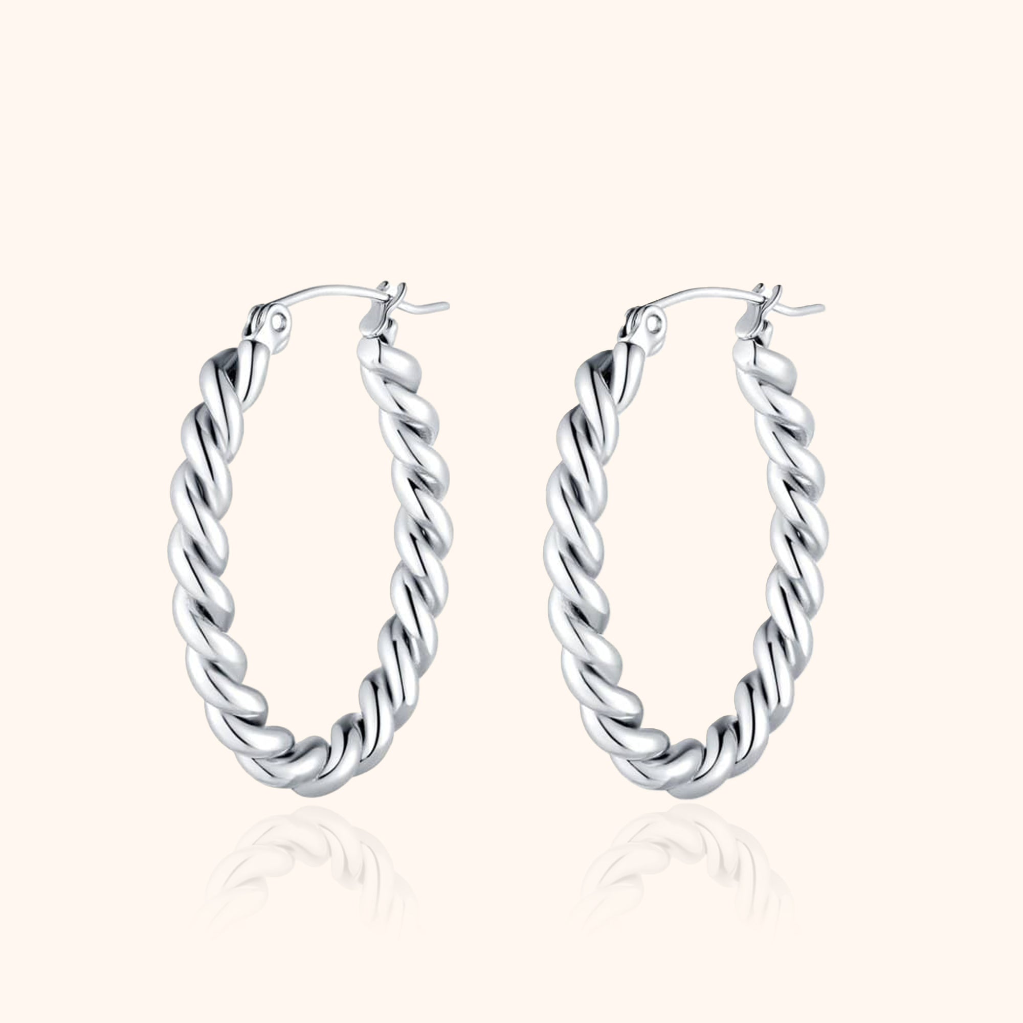 Fleur - Braided Hoop Earrings for Women
