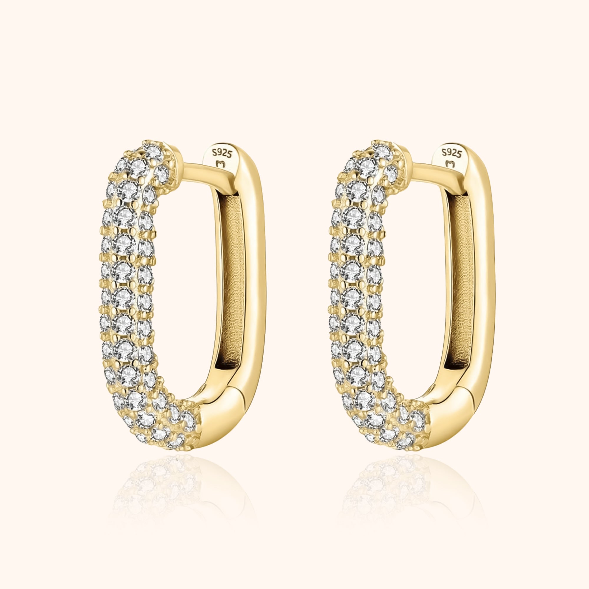 Lucienne - Sparkling Zirconia Hoops for Women