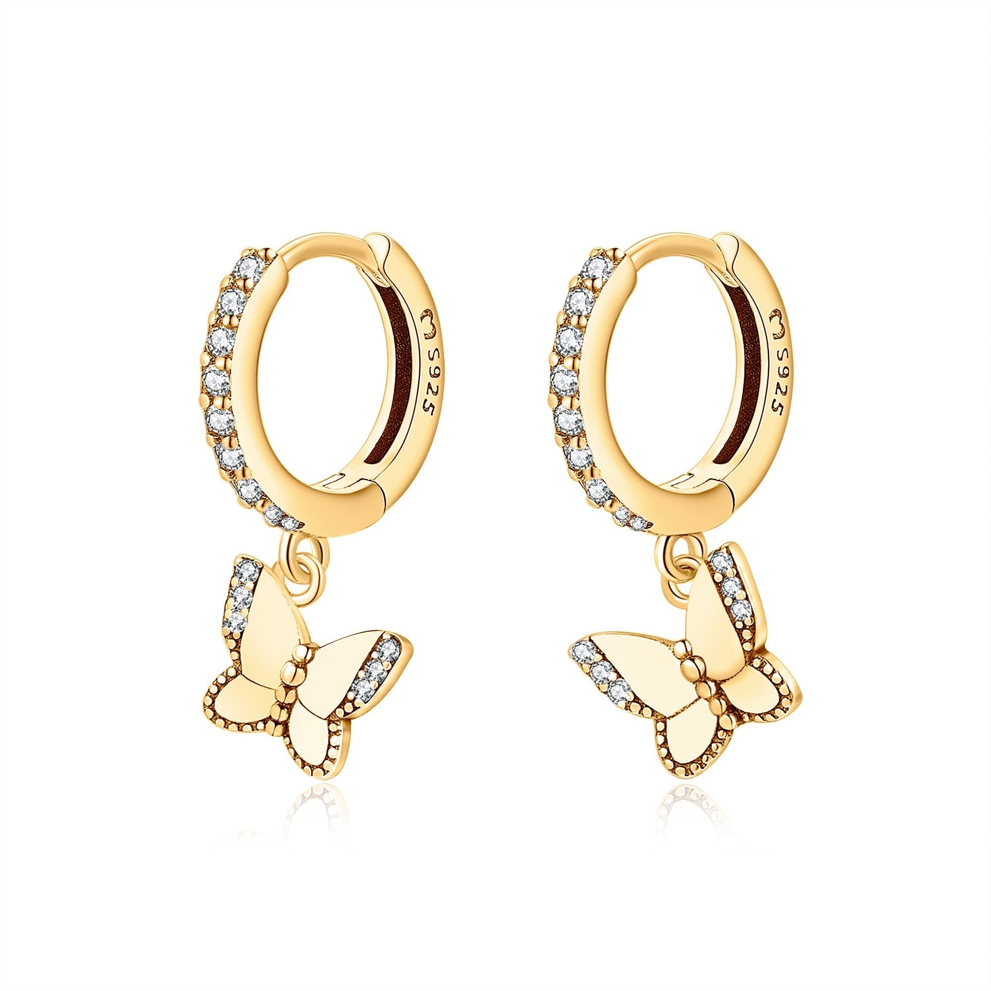 Lyrielle - Sparkling Butterfly Earrings for Women