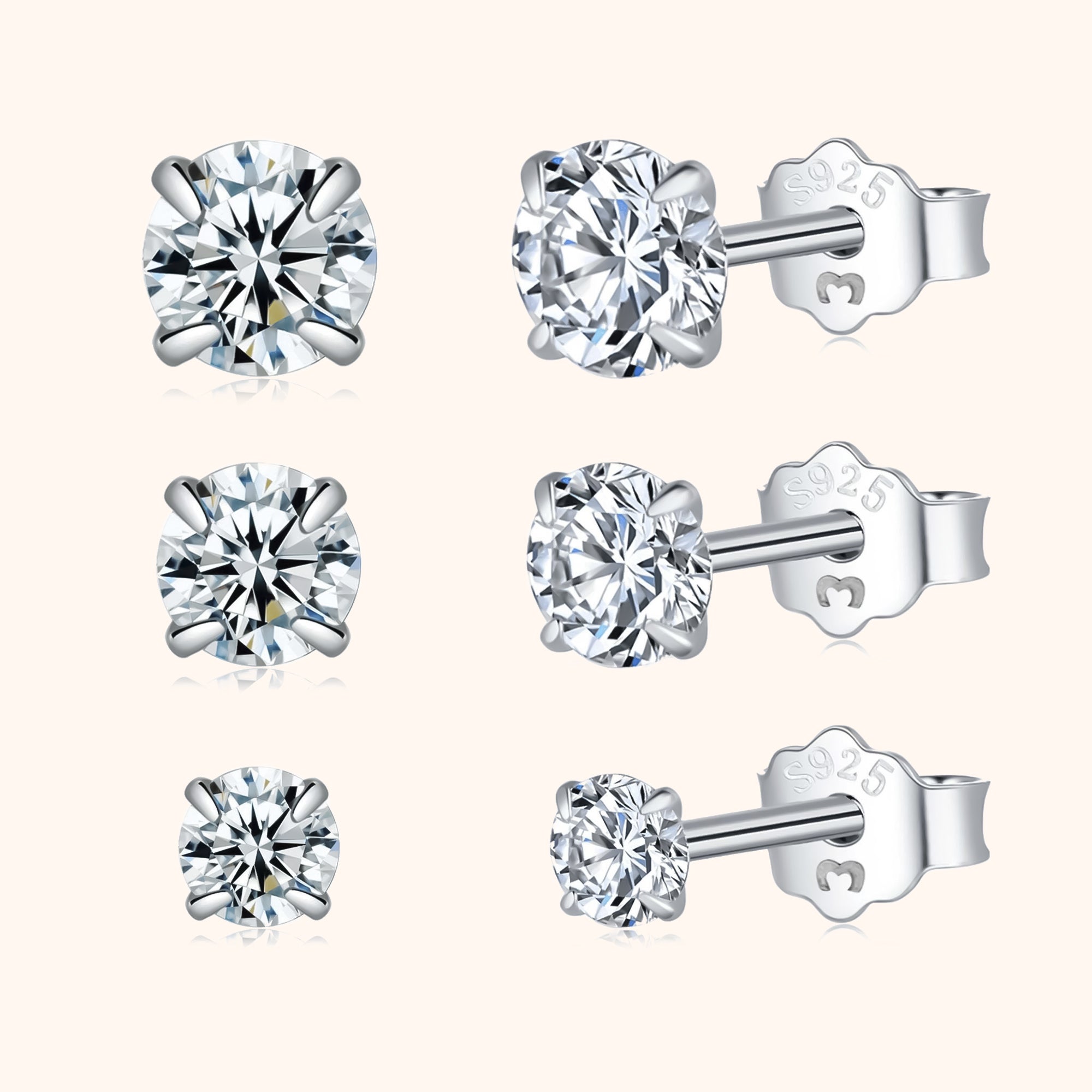 Lynette - Zirconia Stud Earrings for Women