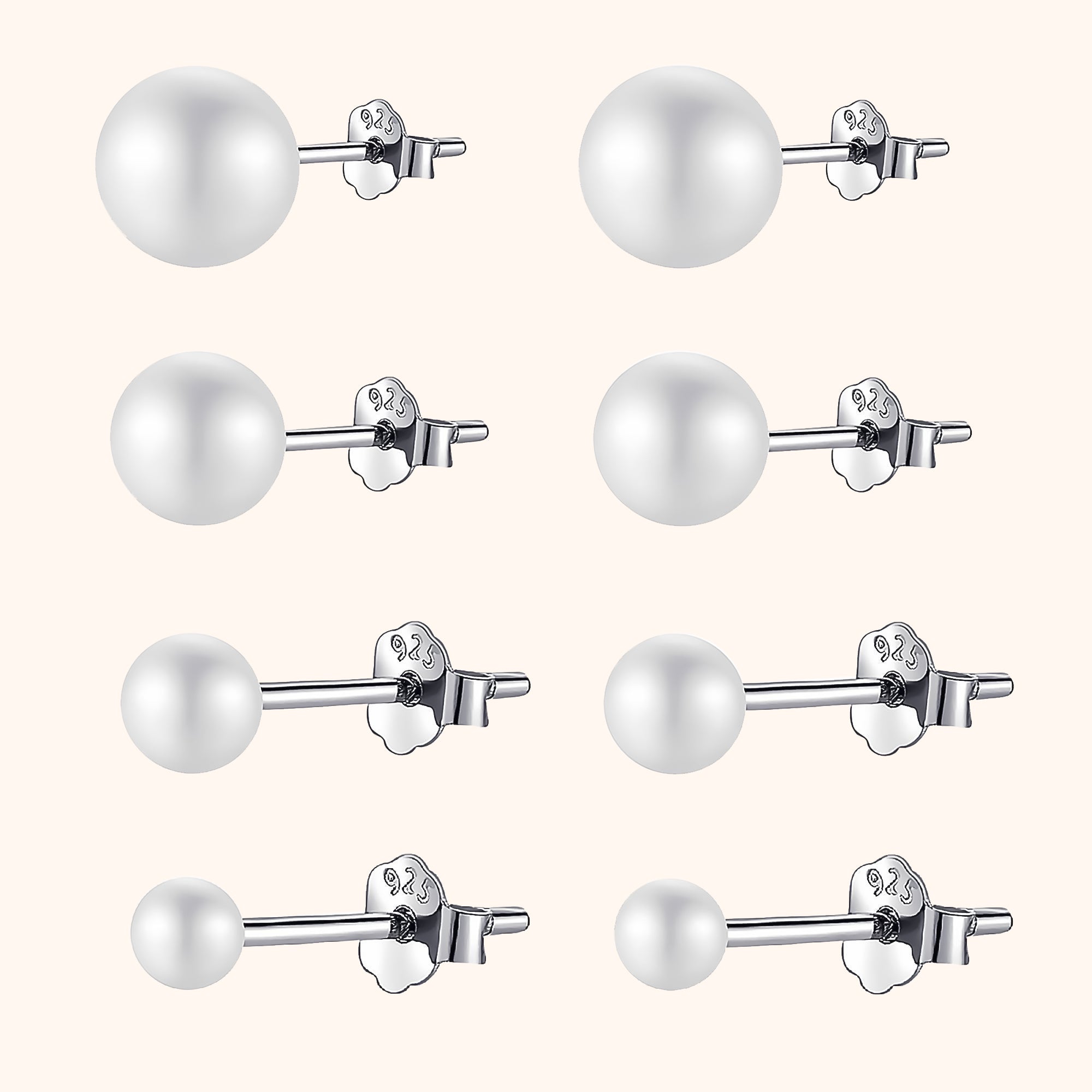Celina - Pearl Stud Earrings for Women