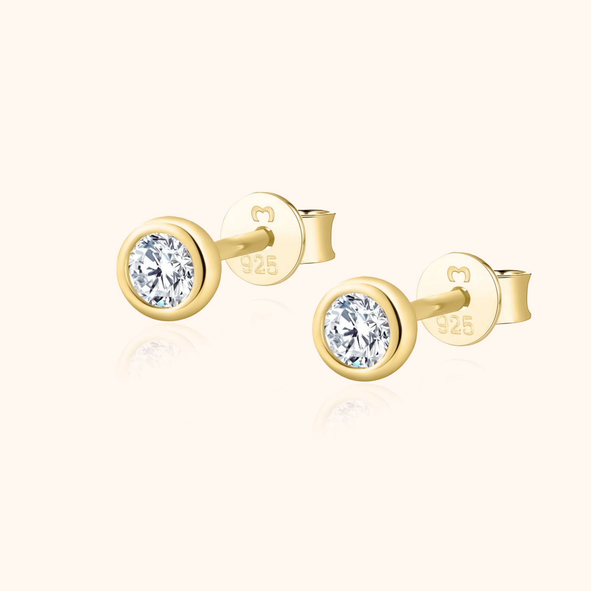 Amira - Compact Zirconia Hoop Earrings for Women