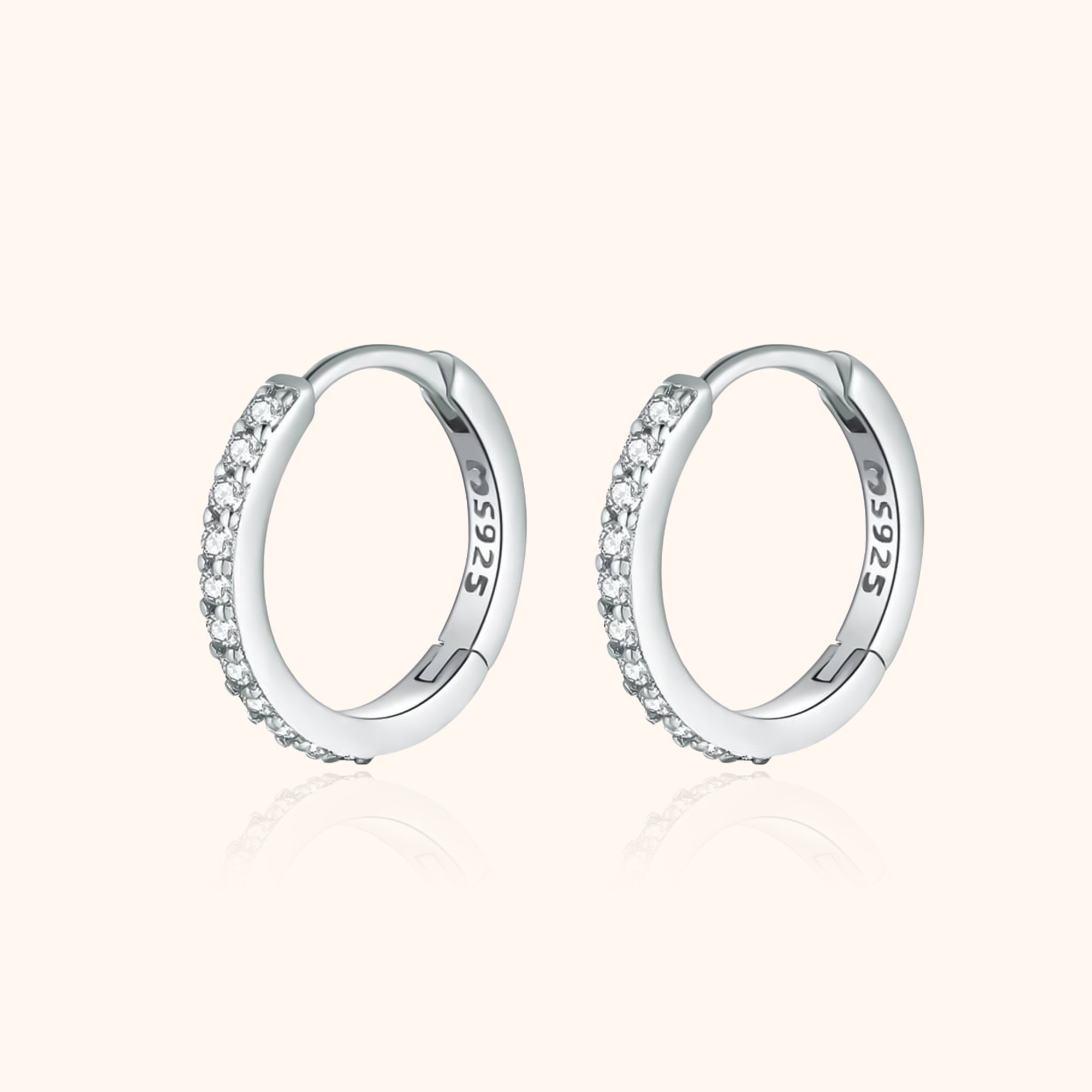 Iriana - Sparkling Zirconia Hoops for Women