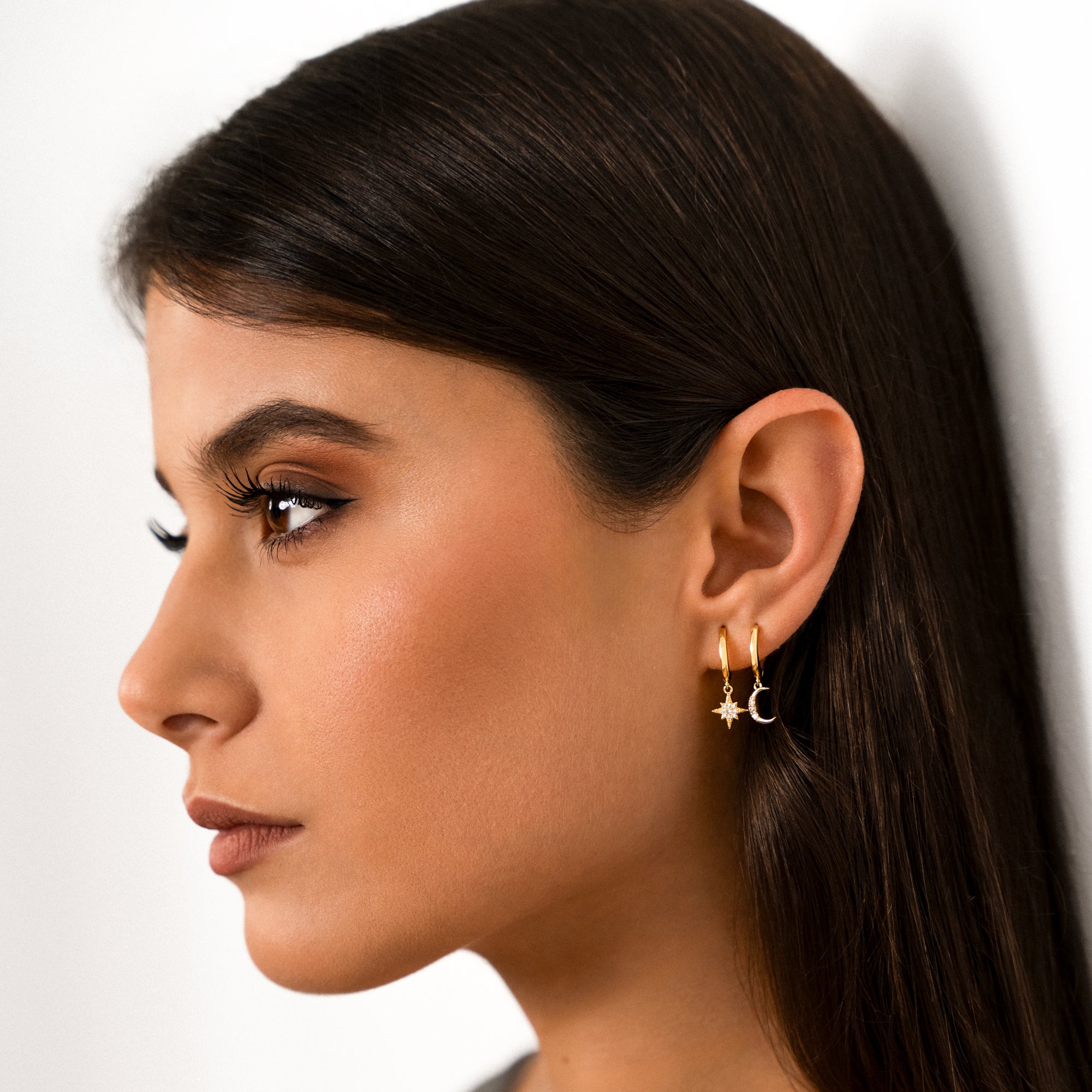 Cosmica - Moon & Star Earrings for Women